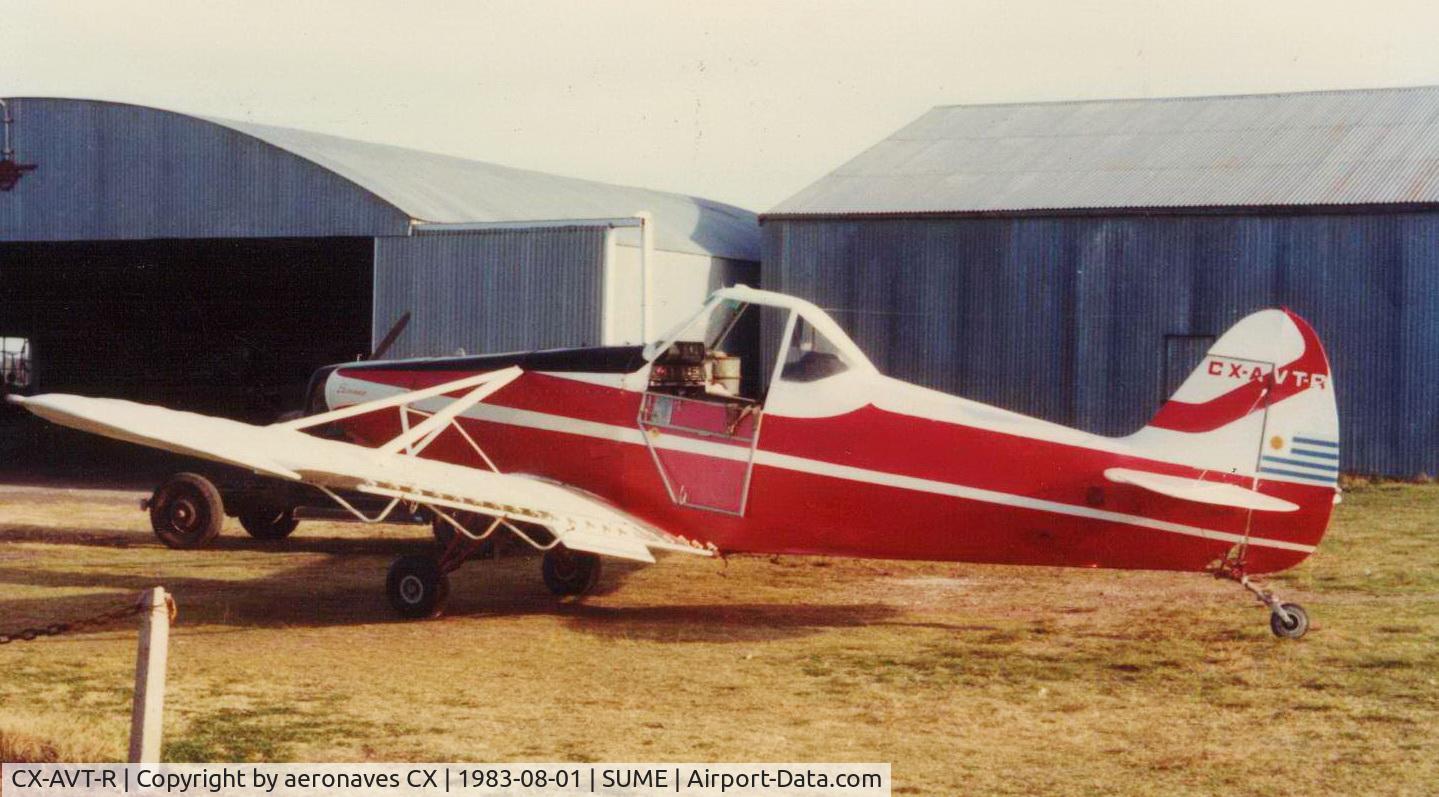 CX-AVT-R, 1960 Piper PA-25-150 C/N 25-300, Mercedes (Soriano), agosto de 1983. Colección Nery Mendiburu.