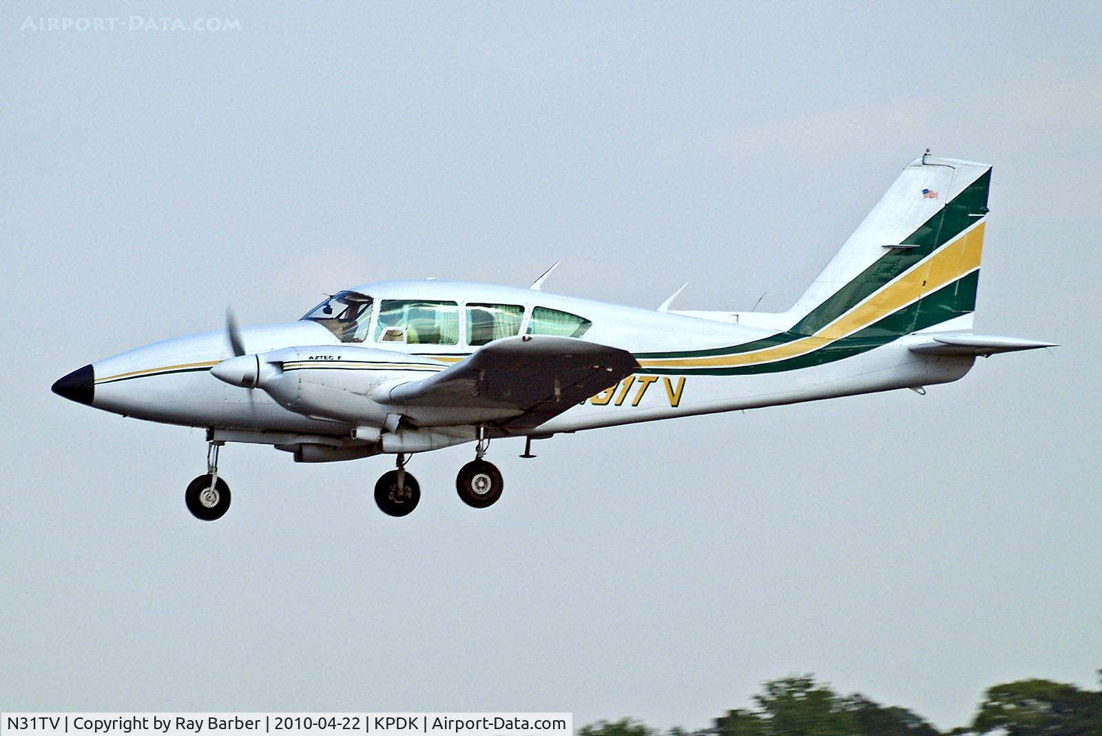 N31TV, 1979 Piper PA-23-250 C/N 27-7954054, N31TV   Piper PA-23-250 Aztec F [27-7954054] Atlanta-Dekalb Peachtree~N  22/04/2010