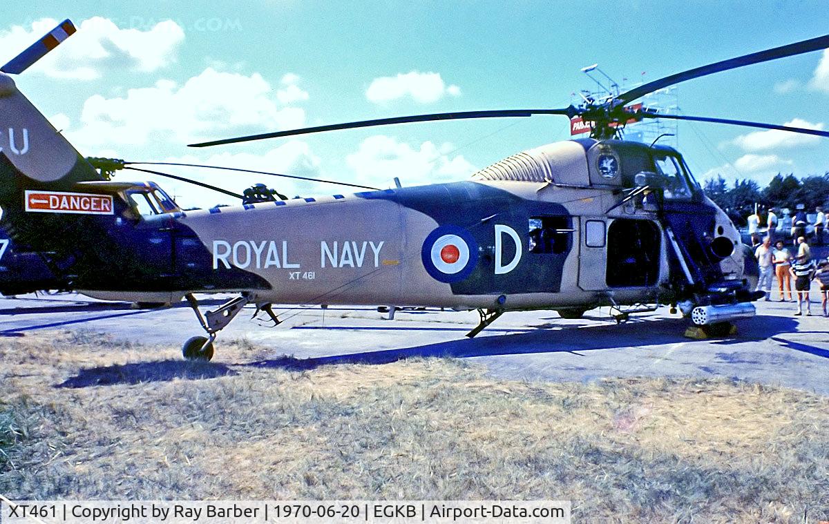 XT461, 1965 Westland Wessex HU.5 C/N WA283, XT461   Westland Wessex HU.5 [WA/283] (Royal Navy) Biggin Hill~G @ 20/06/1970