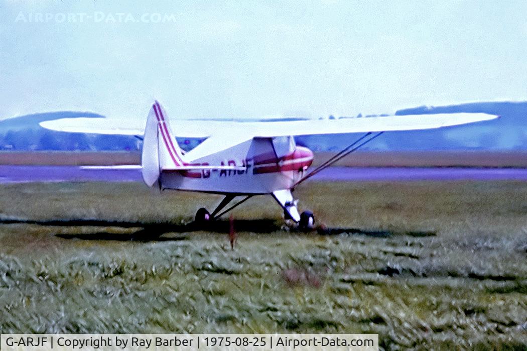 G-ARJF, 1961 Piper PA-22-108 Colt Colt C/N 22-8199, G-ARJF  Piper PA-22-108 Colt [22-8199] Weston-super-Mare~G 25/08/1975