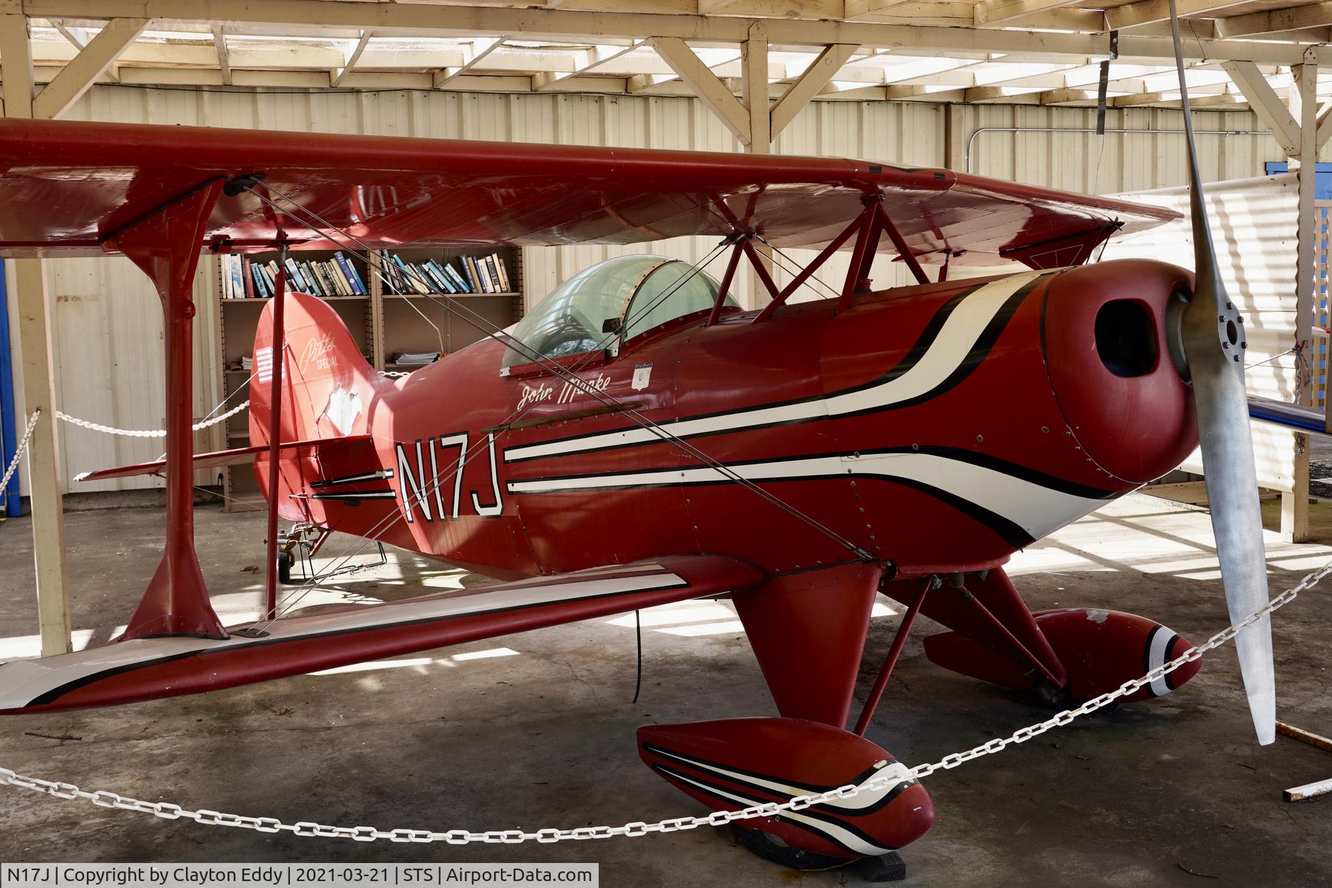N17J, 1972 Pitts S-1C Special C/N 1 (N17J), Pacific Coast Air Museum Charles M. Schulz Sonoma County Airport 2021.