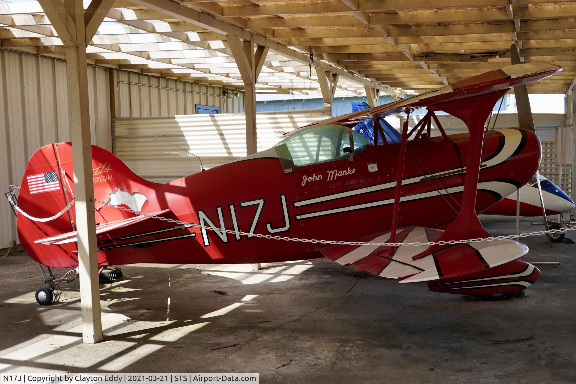 N17J, 1972 Pitts S-1C Special C/N 1 (N17J), Pacific Coast Air Museum Charles M. Schulz Sonoma County Airport 2021.