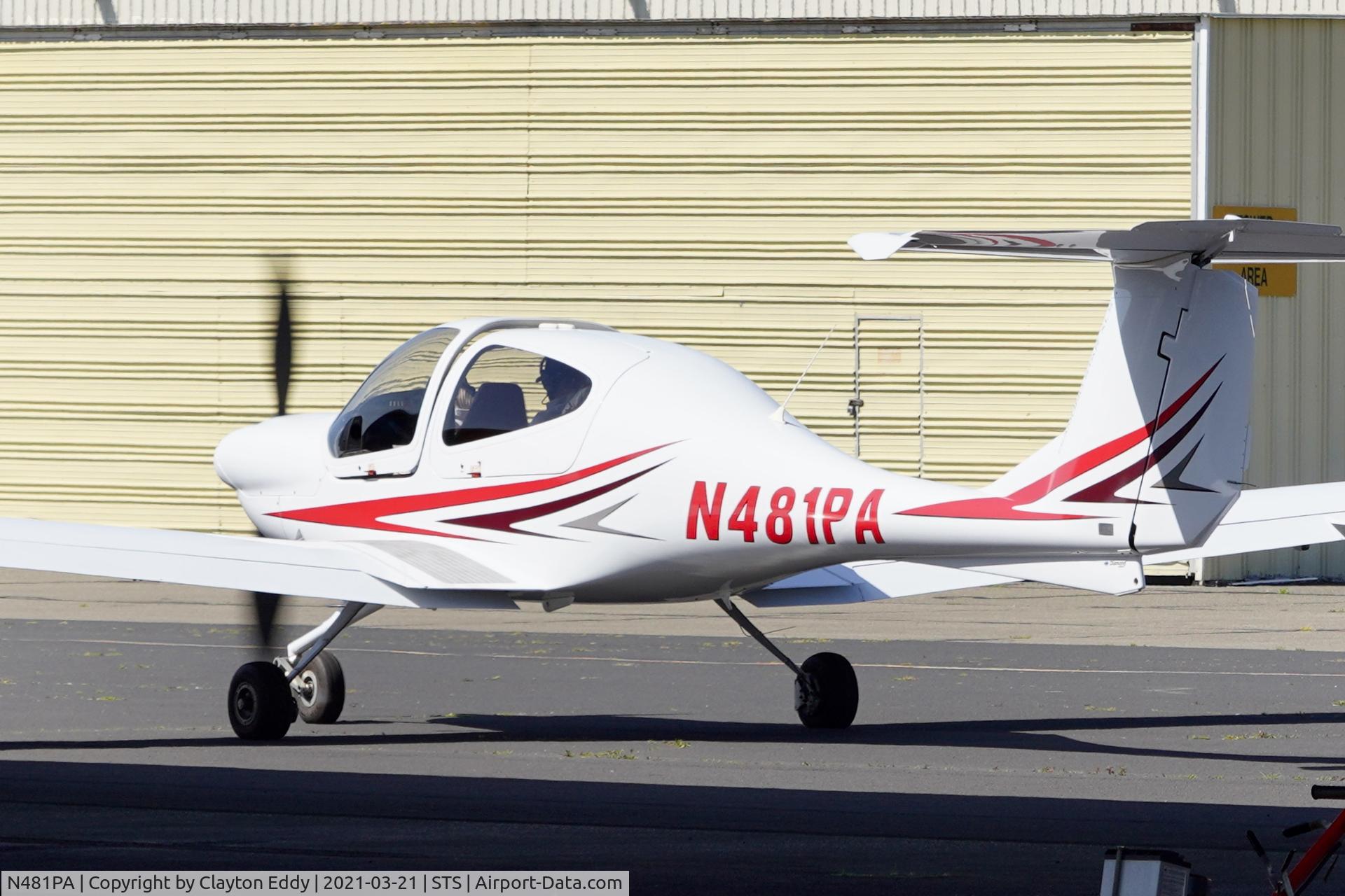 N481PA, Diamond DA-40 Diamond Star Diamond Star C/N 40.1091, Charles M. Schulz Sonoma County Airport 2021.