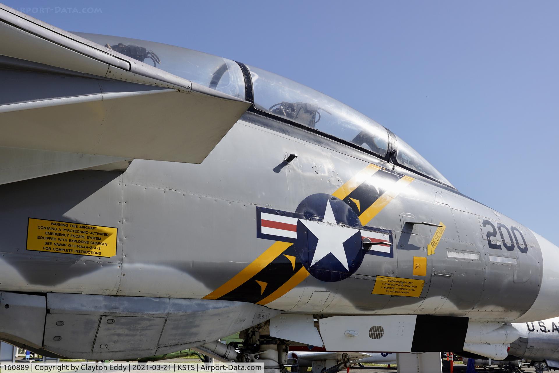 160889, Grumman F-14A Tomcat C/N 318, Pacific Coast Air Museum Charles M. Schulz Sonoma County Airport 2021.