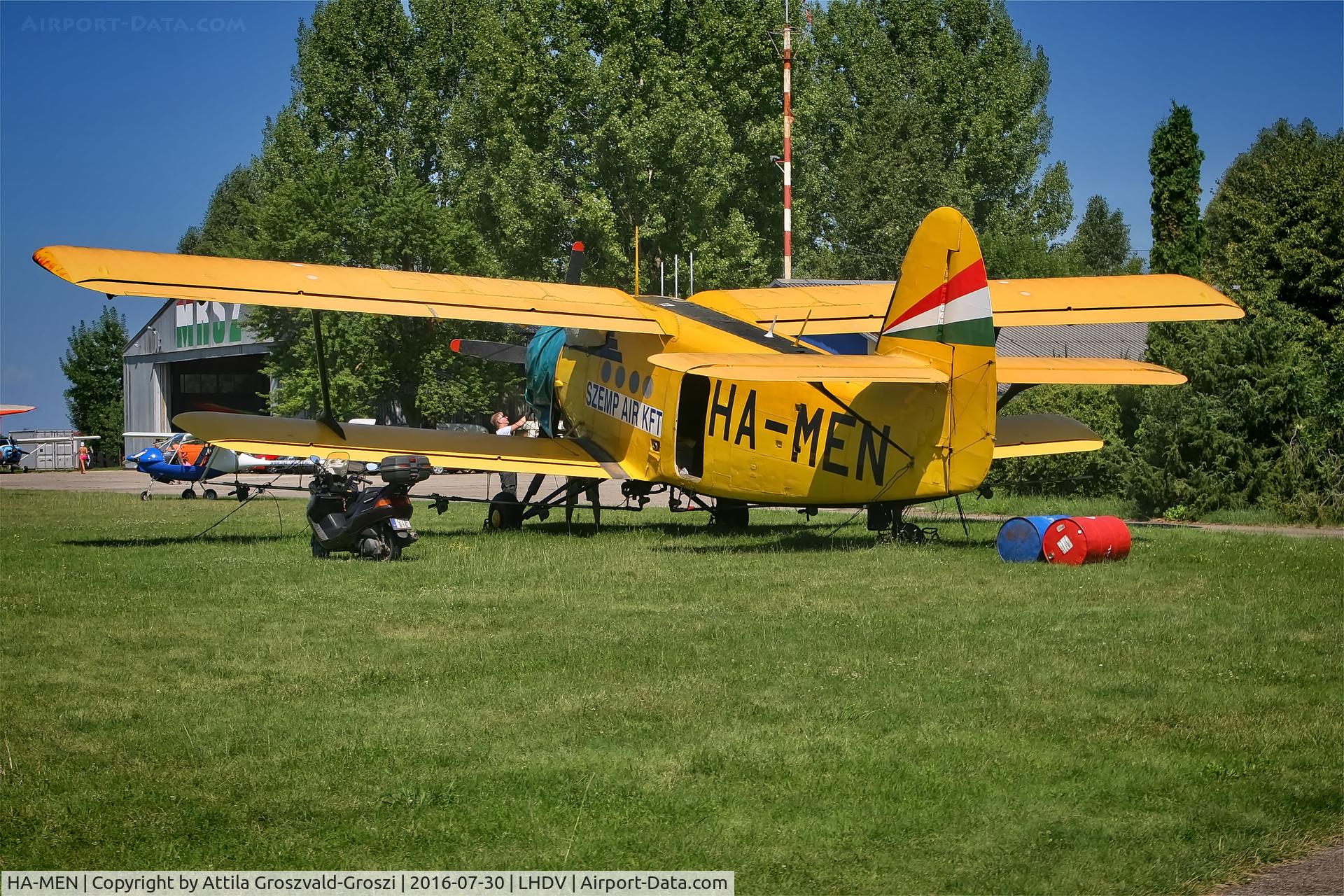 HA-MEN, 1980 PZL-Mielec An-2R C/N 1G190-23, LHDV - Dunaújváros-Kisapostag Airport, Hungary
