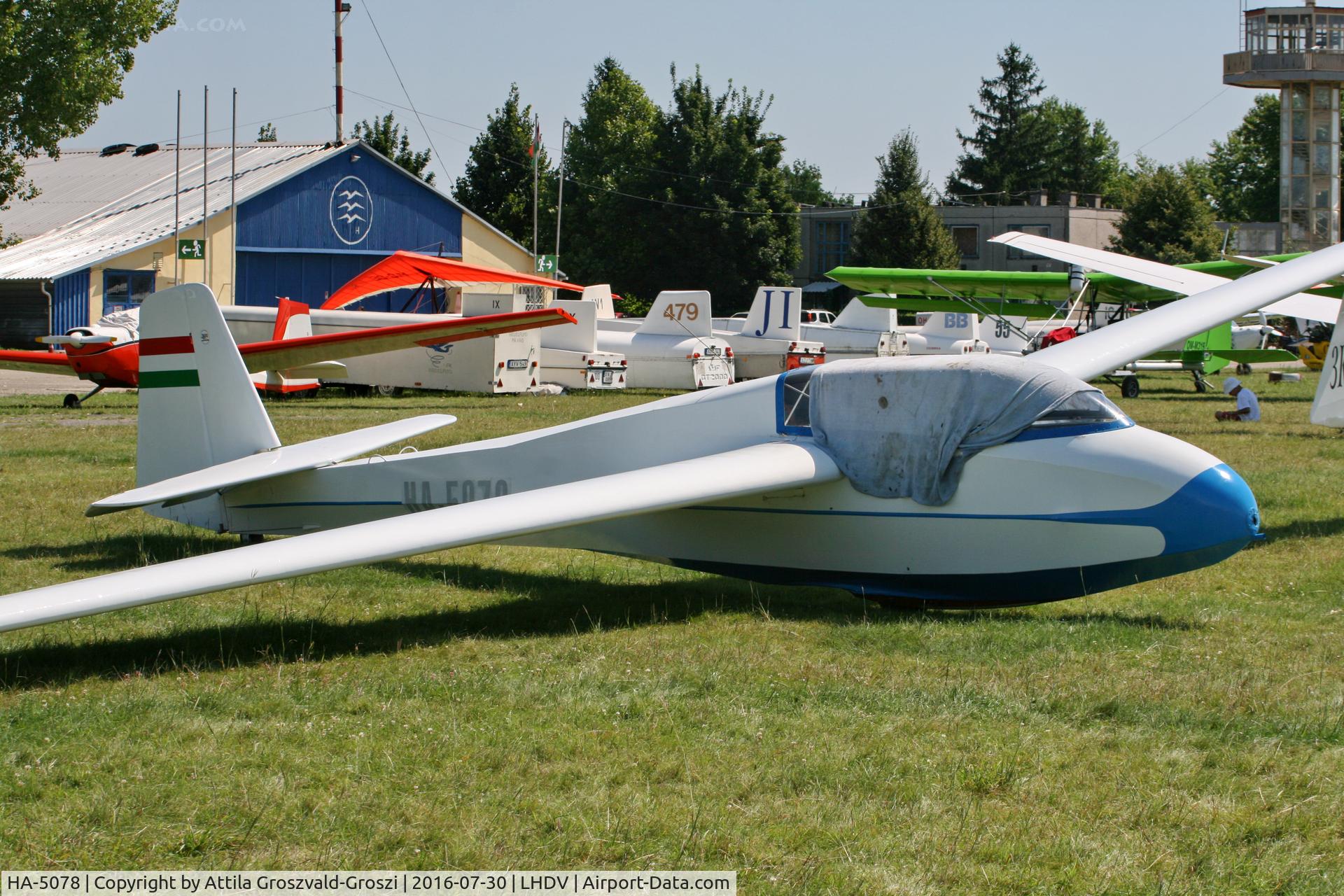 HA-5078, 1966 Scheibe Bergfalke III C/N 5579, LHDV - Dunaújváros-Kisapostag Airport, Hungary