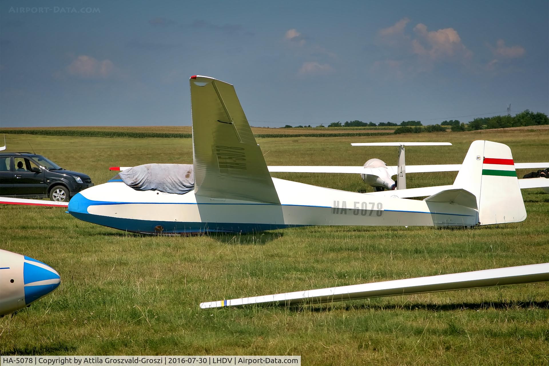 HA-5078, 1966 Scheibe Bergfalke III C/N 5579, LHDV - Dunaújváros-Kisapostag Airport, Hungary