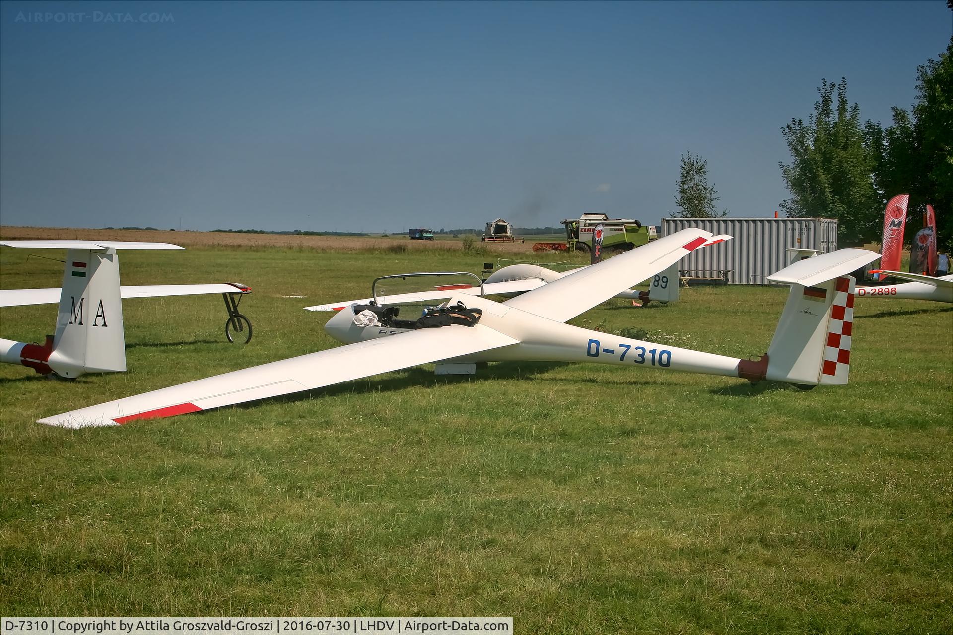 D-7310, 1976 Grob G-102 Astir CS C/N 1193, LHDV - Dunaújváros-Kisapostag Airport, Hungary