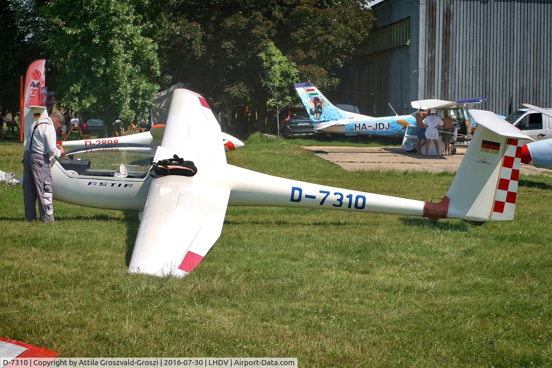 D-7310, 1976 Grob G-102 Astir CS C/N 1193, LHDV - Dunaújváros-Kisapostag Airport, Hungary