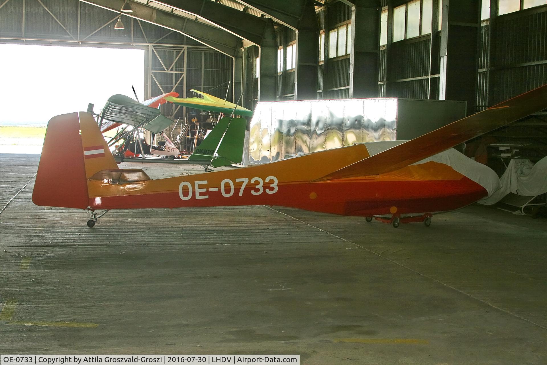 OE-0733, 1964 Scheibe Bergfalke III C/N 5523, LHDV - Dunaújváros-Kisapostag Airport, Hungary