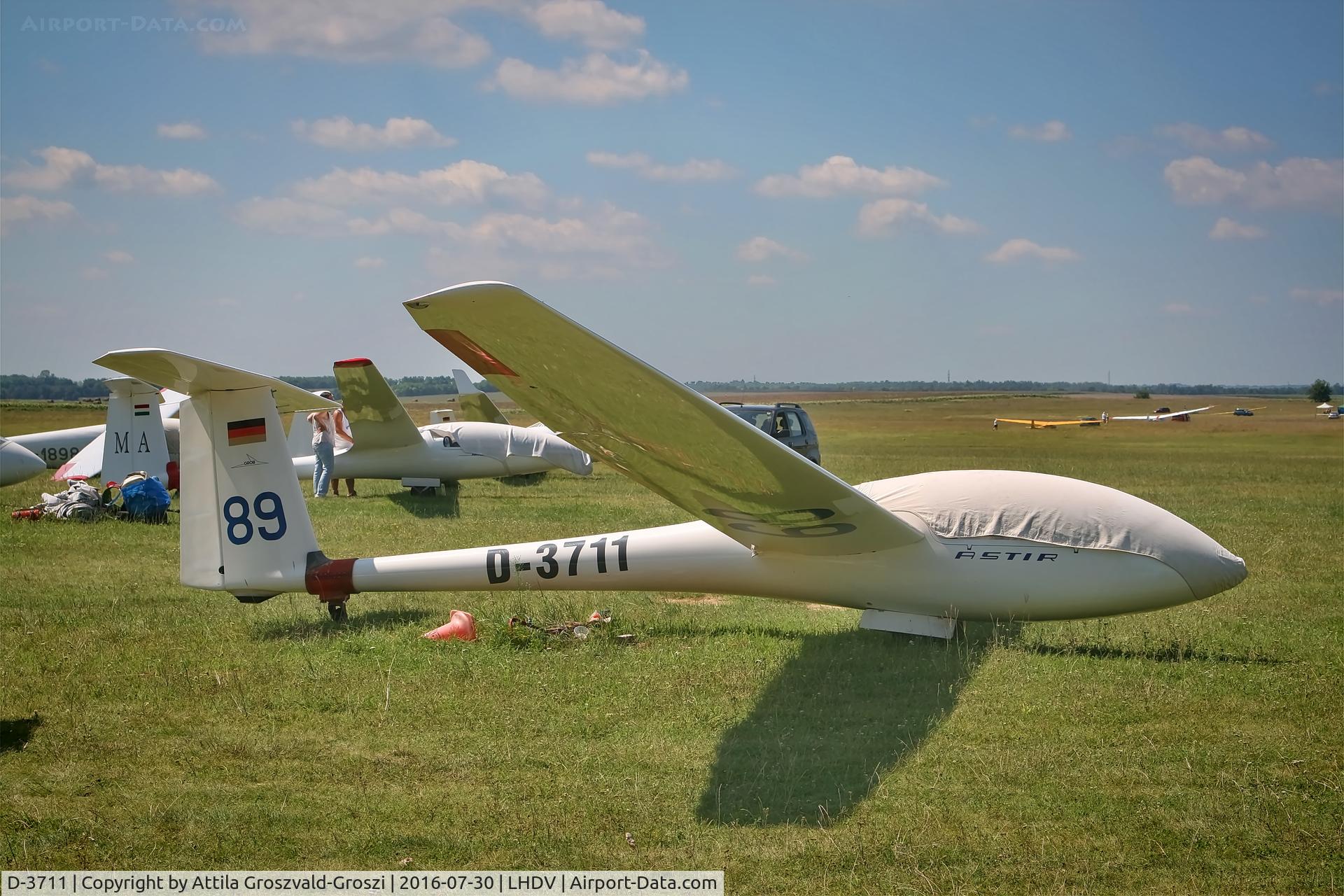 D-3711, 1976 Grob G-102 Astir CS C/N 1216, LHDV - Dunaújváros-Kisapostag Airport, Hungary