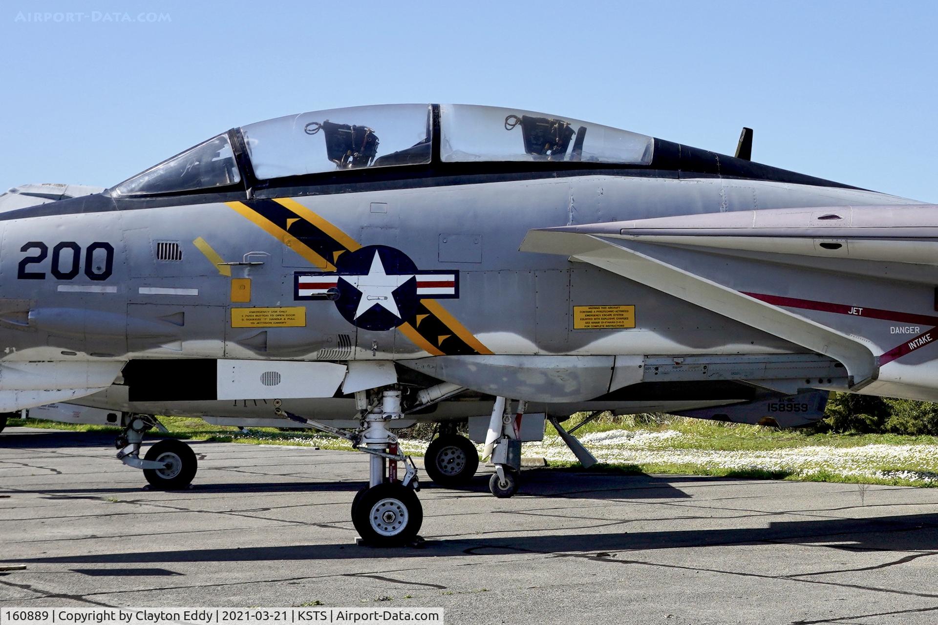 160889, Grumman F-14A Tomcat C/N 318, Pacific Coast Air Museum Charles M. Schulz Sonoma County Airport 2021.