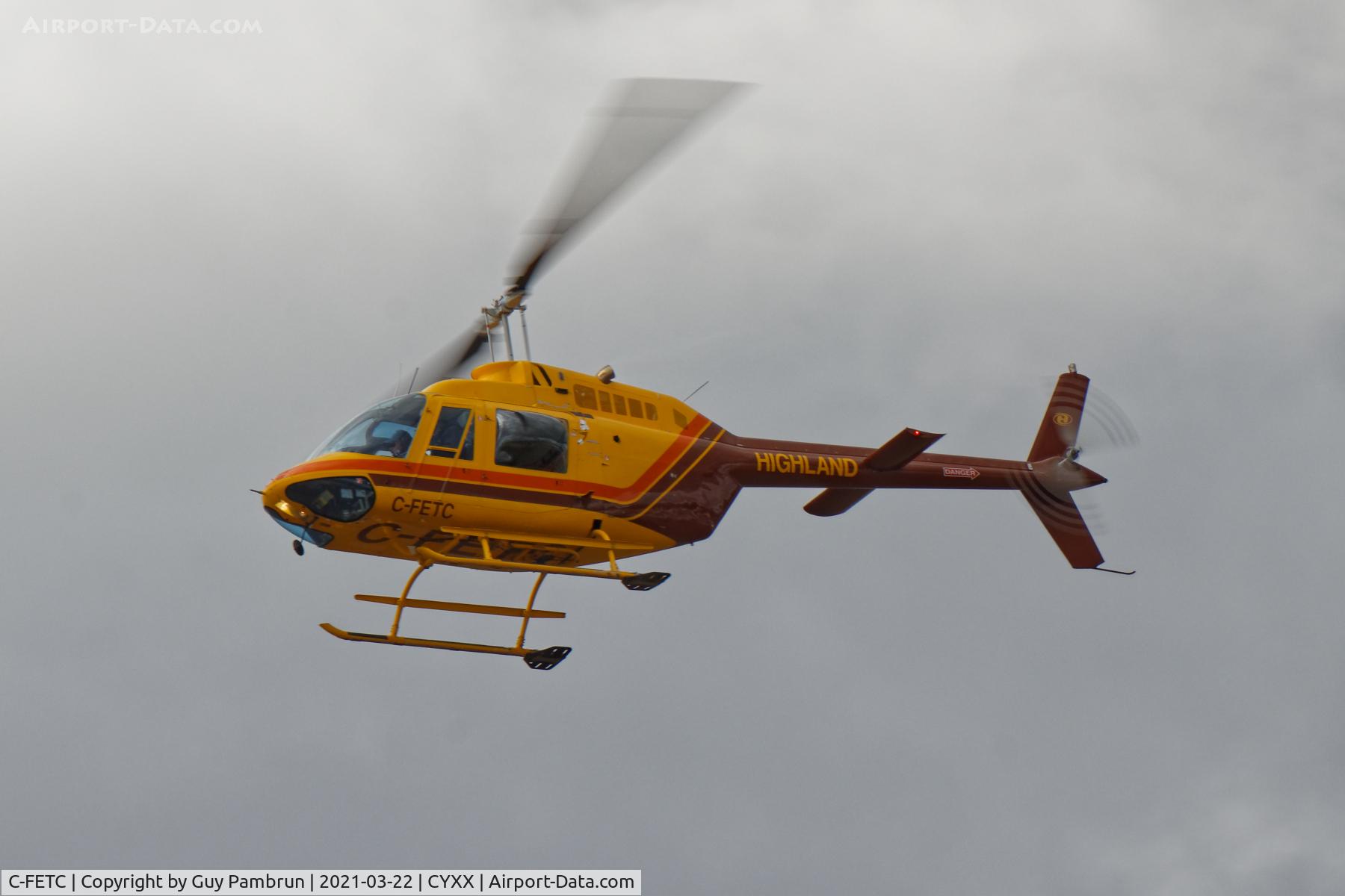 C-FETC, 1981 Bell 206B C/N 3515, Departing