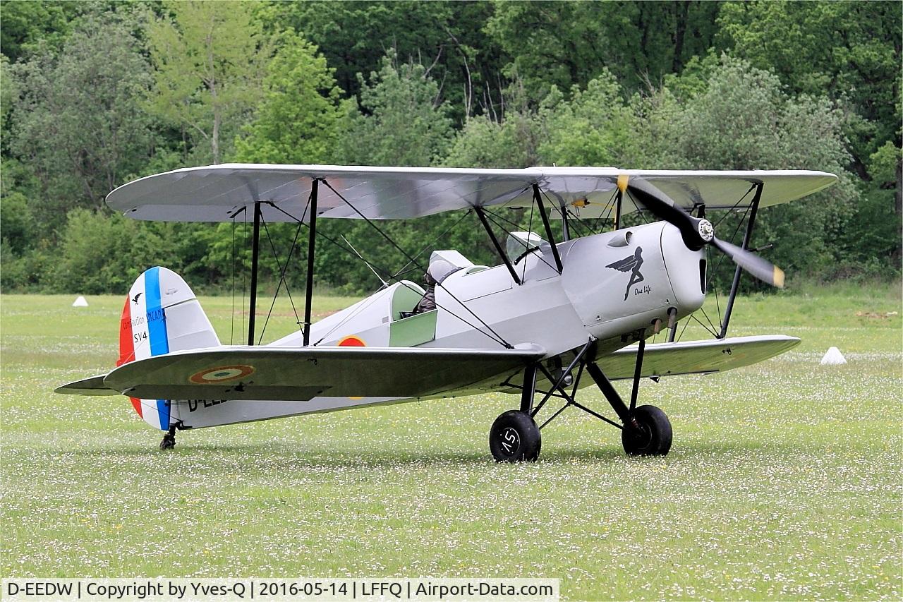 D-EEDW, Stampe-Vertongen SV-4C C/N 245, Stampe-Vertongen SV-4C, Taxiing, La Ferté-Alais airfield (LFFQ) Air show 2016