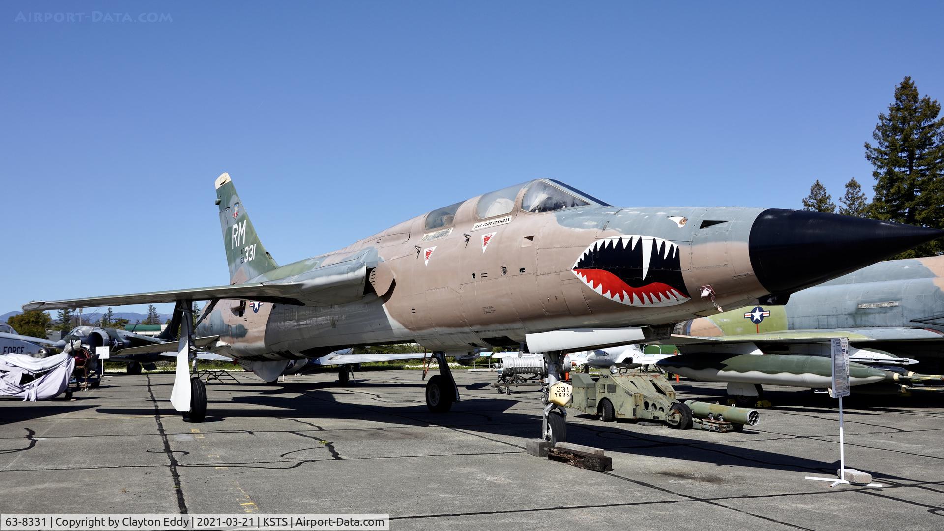 63-8331, 1963 Republic F-105G-1-RE Thunderchief C/N F108, Pacific Coast Air Museum Charles M. Schulz Sonoma County Airport 2021.