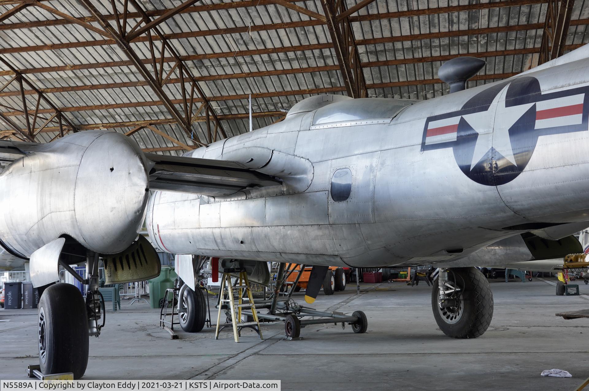 N5589A, 1941 Douglas B-26C Invader C/N 7016, Pacific Coast Air Museum Charles M. Schulz Sonoma County Airport 2021.