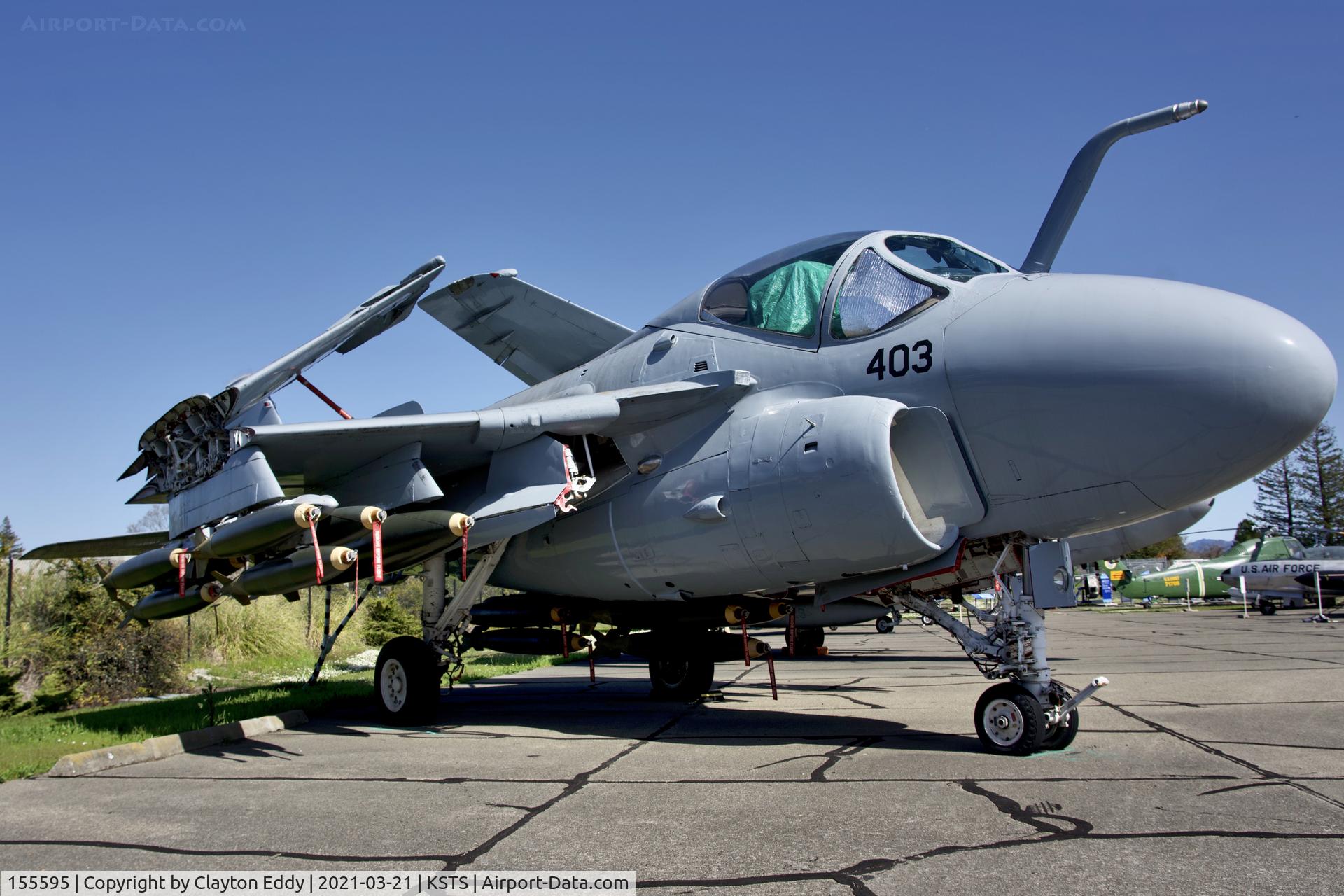 155595, Grumman A-6E Intruder C/N I-321, Pacific Coast Air Museum Charles M. Schutz Sonoma County Airport 2021.