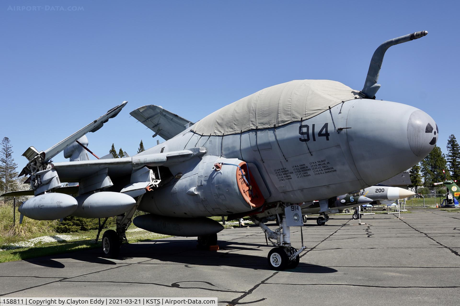 158811, 1974 Grumman EA-6B Prowler C/N P-41, Pacific Coast Air Museum Charles M. Schulz Sonoma County Airport 2021.