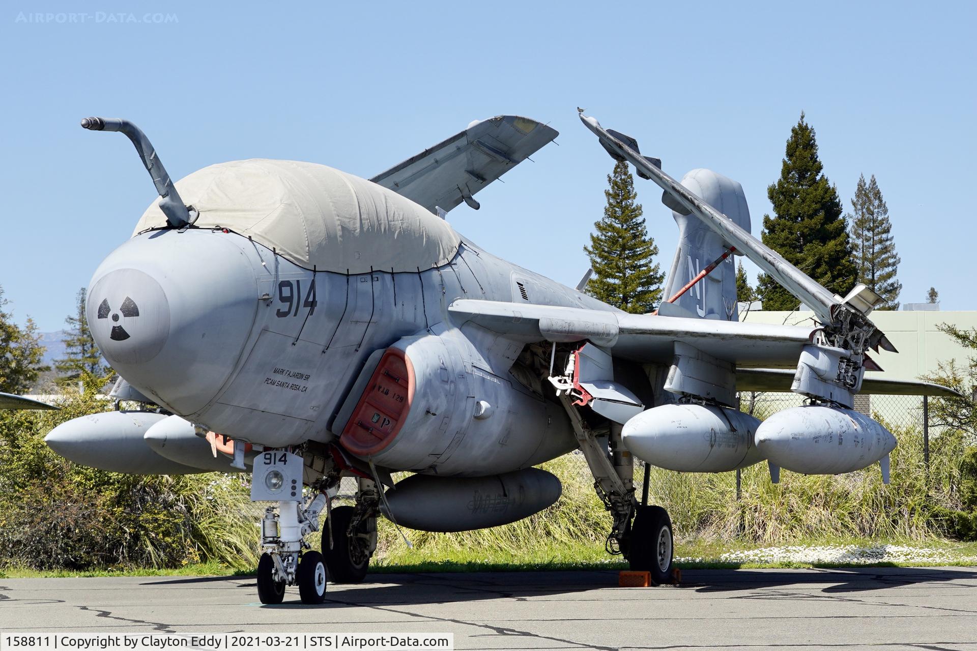 158811, 1974 Grumman EA-6B Prowler C/N P-41, Pacific Coast Air Museum Charles M. Schulz Sonoma County Airport 2021.