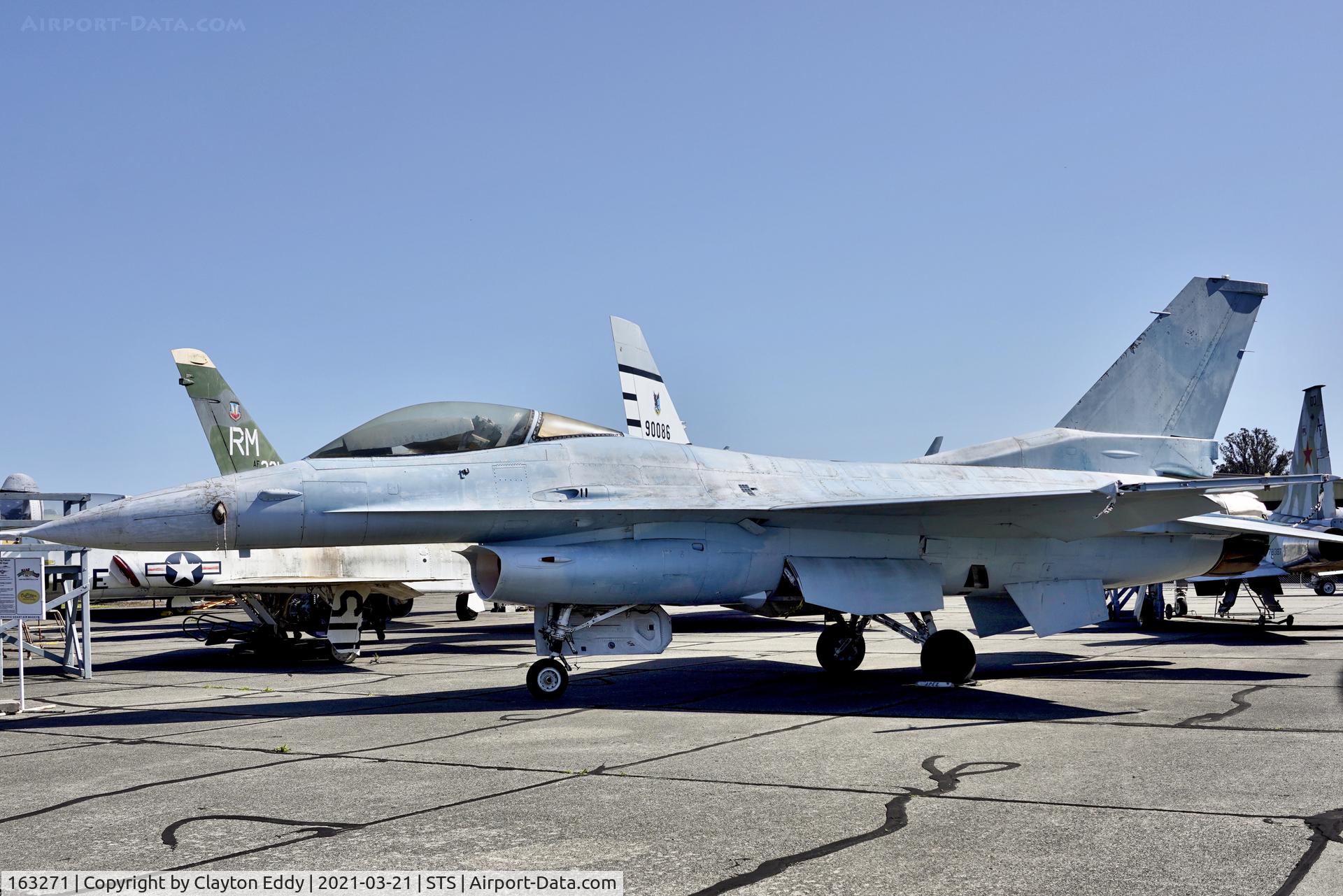 163271, General Dynamics F-16N Fighting Falcon C/N 3M-4, Pacific Coast Air Museum Charles M. Schulz Sonoma County Airport 2021.