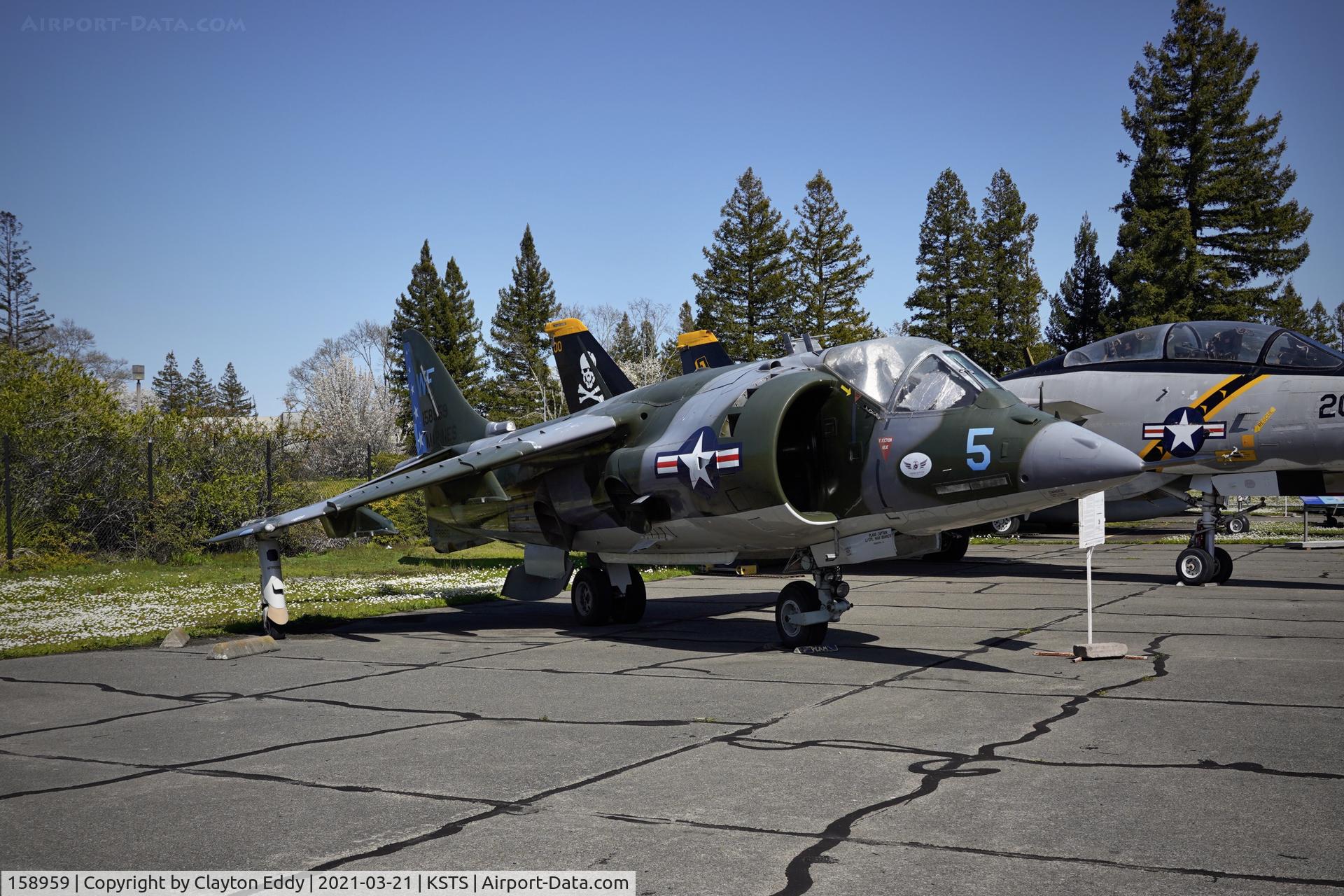 158959, Hawker Siddeley AV-8C Harrier C/N 712120, Pacific Coast Air Museum Charles M. Schulz Sonoma County Airport 2021.