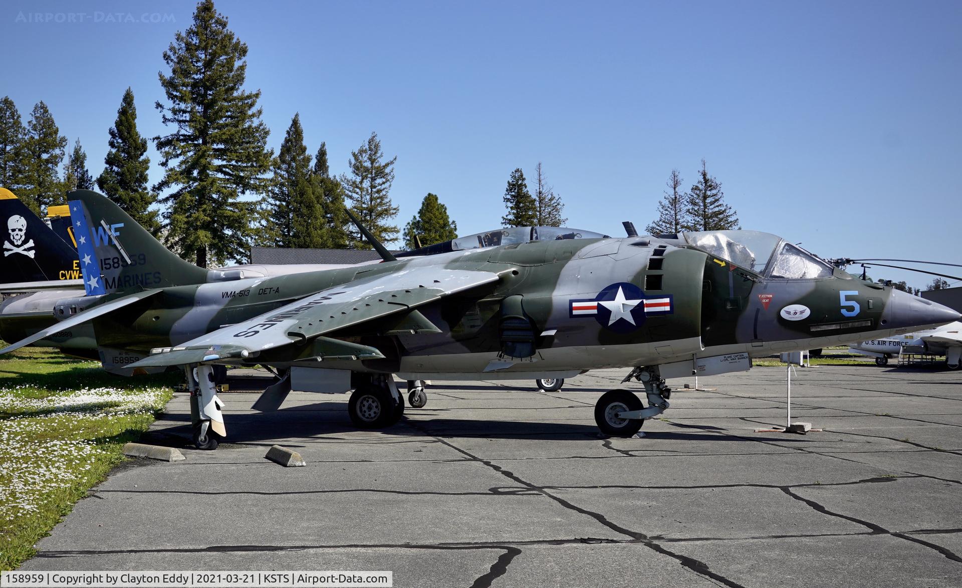 158959, Hawker Siddeley AV-8C Harrier C/N 712120, Pacific Coast Air Museum Charles M. Schulz Sonoma County Airport 2021.