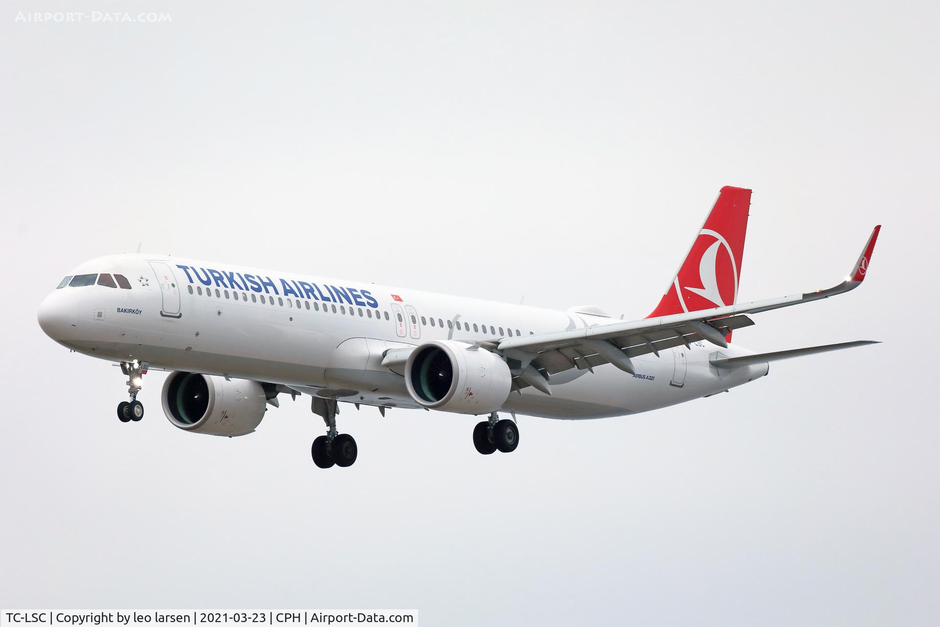 TC-LSC, 2017 Airbus A321-271NX C/N 8617, Copenhagen 23.3.2021