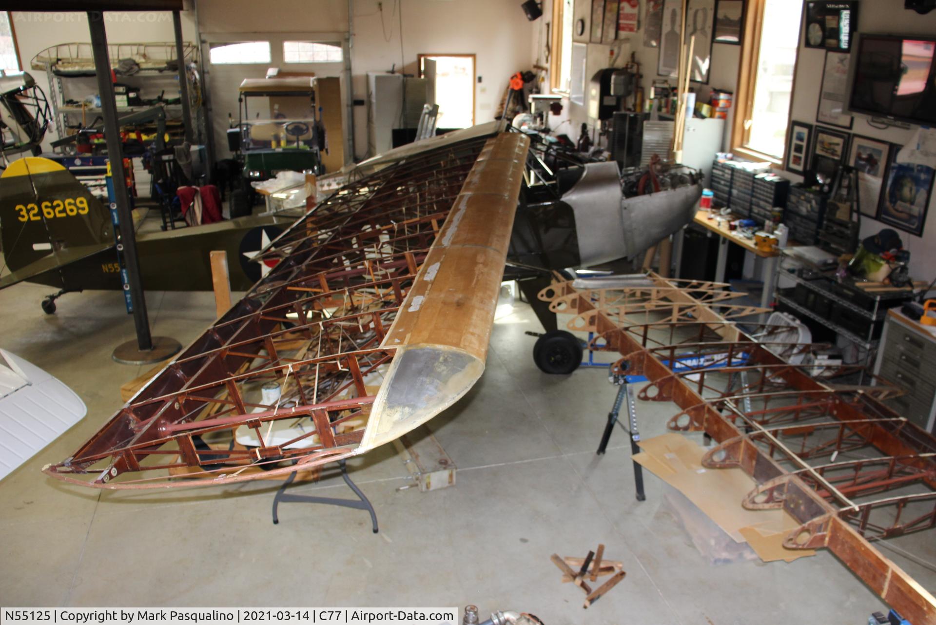N55125, 1943 Taylorcraft DCO-65 C/N 5580, Taylorcraft L-2