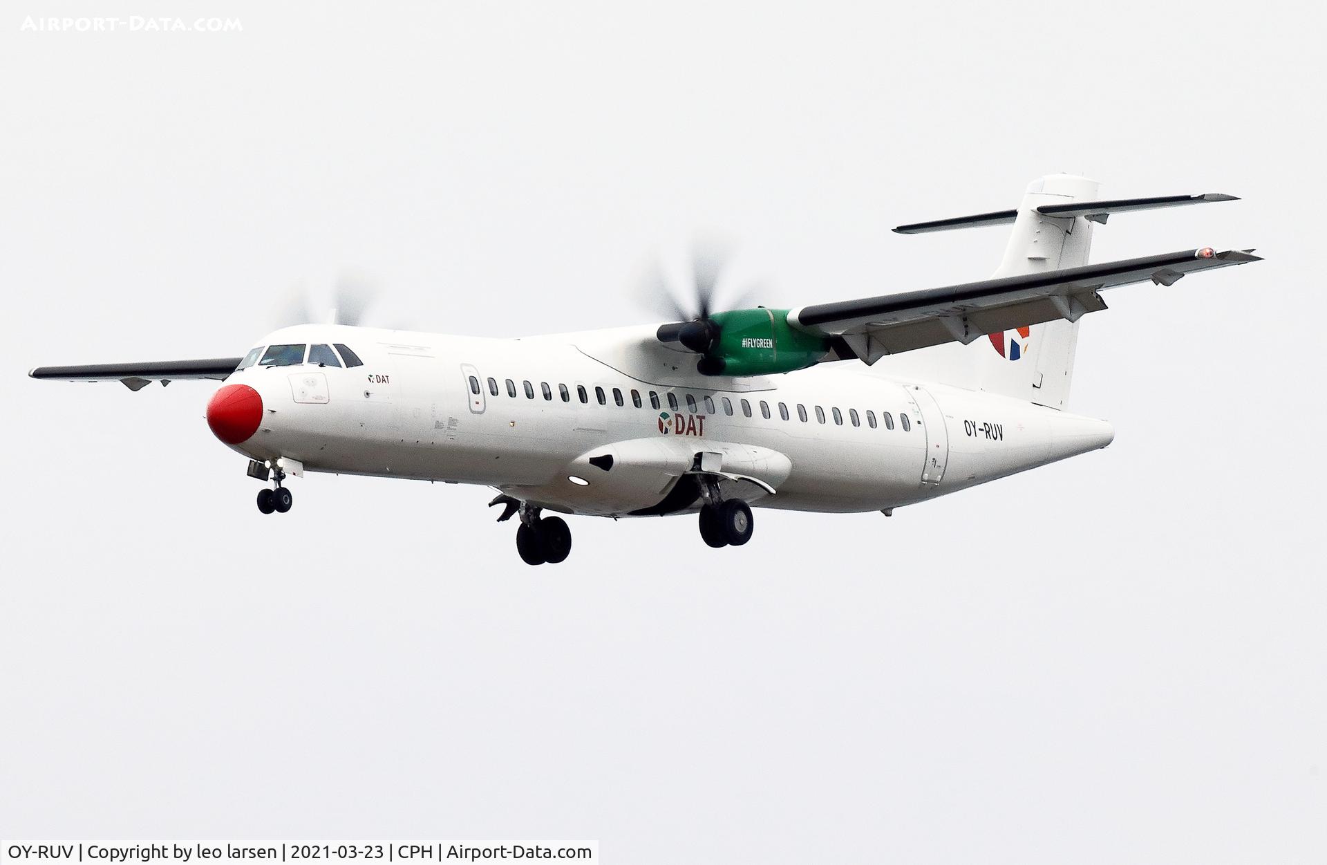 OY-RUV, 2018 ATR 72-600 C/N 1527, Copenhagen 23.3.2021