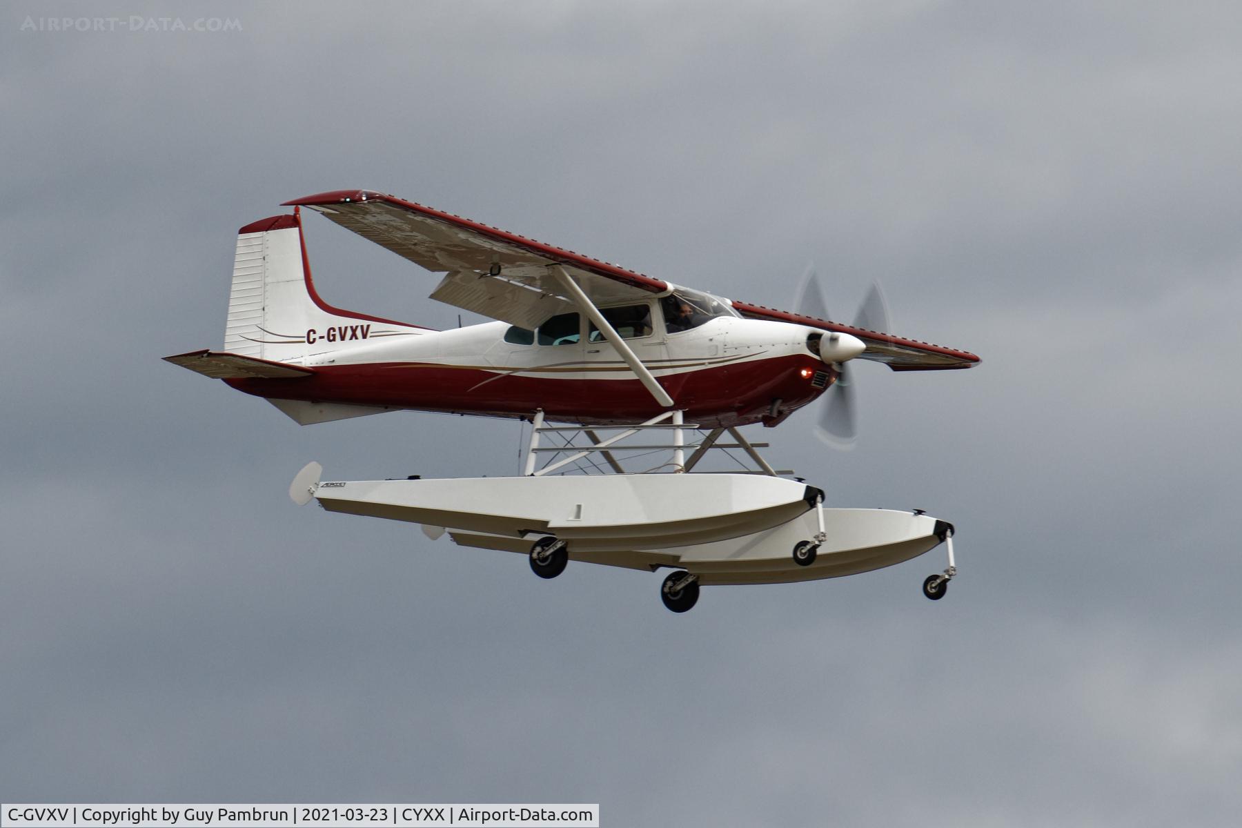 C-GVXV, 1979 Cessna A185F Skywagon 185 C/N 18503815, Landing on 19