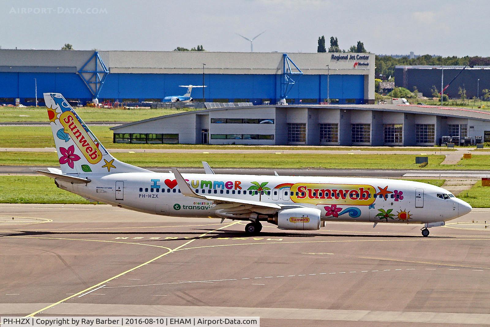 PH-HZX, 2002 Boeing 737-8K2 C/N 28248, PH-HZX   Boeing 737-8K2 [28248] (Transavia Airlines) Amsterdam-Schiphol~PH 10/08/2016
