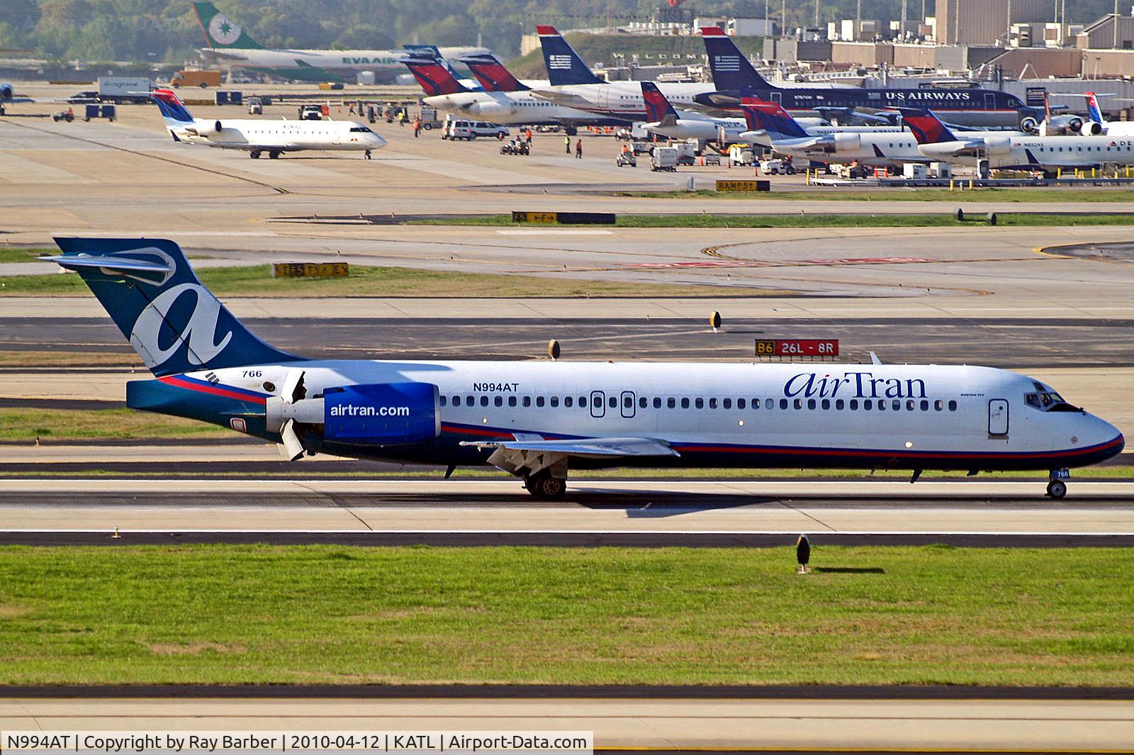 N994AT, 2002 Boeing 717-200 C/N 55138, N994AT   Boeing 717-2BD [55138] (AirTran Airways) Atlanta-Hartsfield~N 12/04/2010