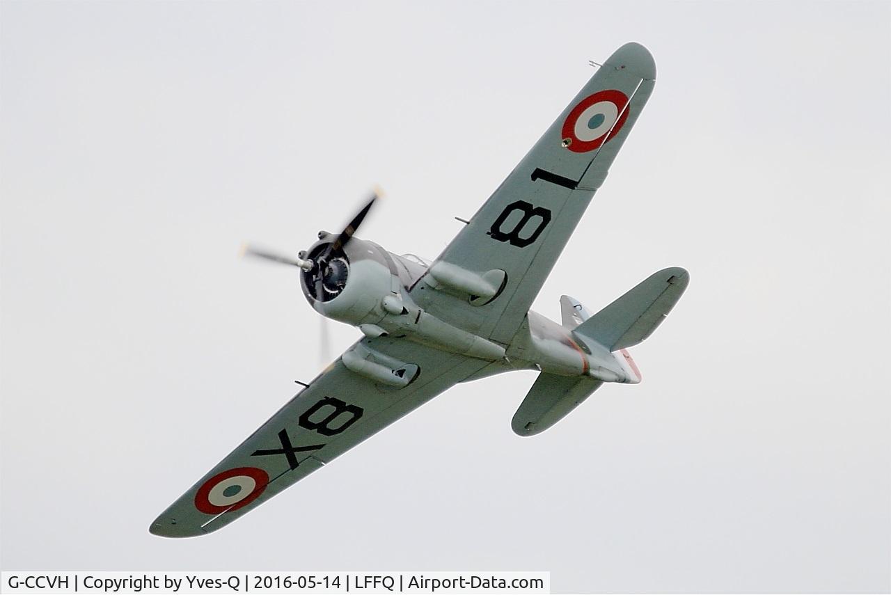 G-CCVH, 1939 Curtiss H-75A-1 C/N 12881, Curtiss H-75A-1, On display, La Ferté-Alais airfield (LFFQ) Airshow 2016