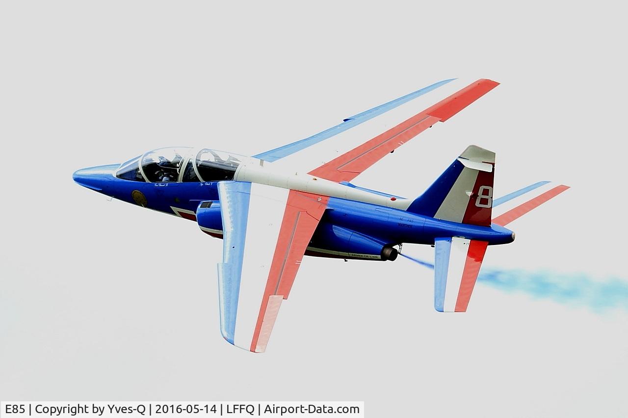 E85, Dassault-Dornier Alpha Jet E C/N E85, Dassault-Dornier Alpha Jet E (F-UGFF), Athos 08 of Patrouille de France 2016, La Ferté-Alais airfield (LFFQ) Air show 2016