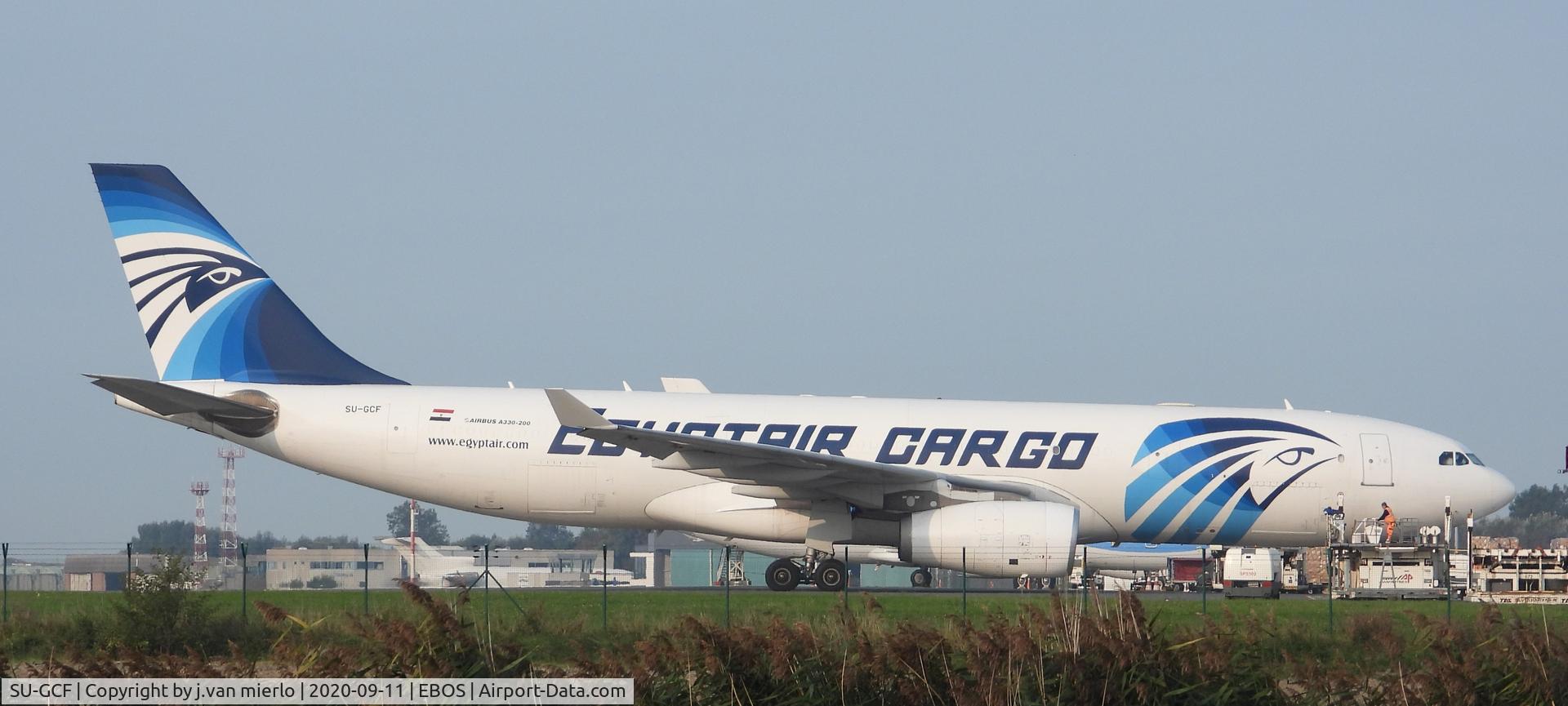 SU-GCF, 2004 Airbus A330-243 C/N 610, regular visitor at Ostend