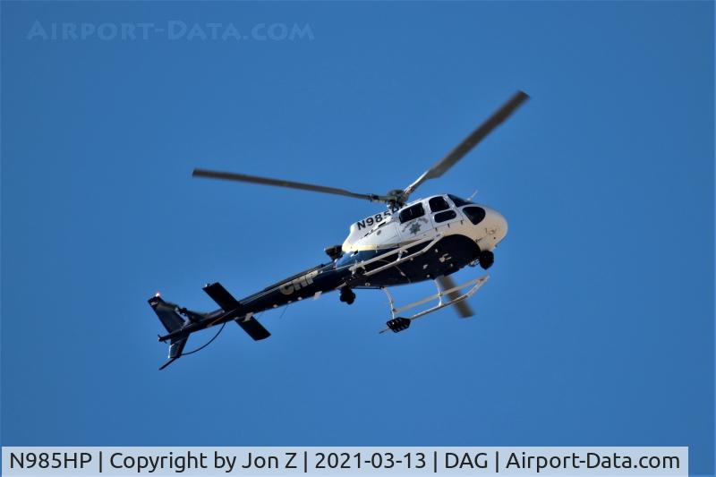 N985HP, 2019 Airbus Helicopters AS-350B-3 Ecureuil C/N 8666, CHP hovering over an incident