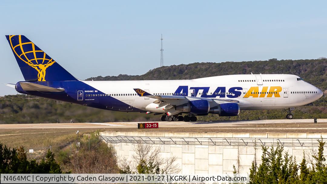 N464MC, 1992 Boeing 747-446 C/N 26341, Atlas Departing on Runway 33