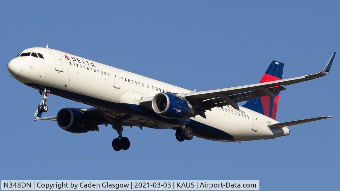 N348DN, 2018 Airbus A321-211 C/N 8258, Delta A321 landing on 17L