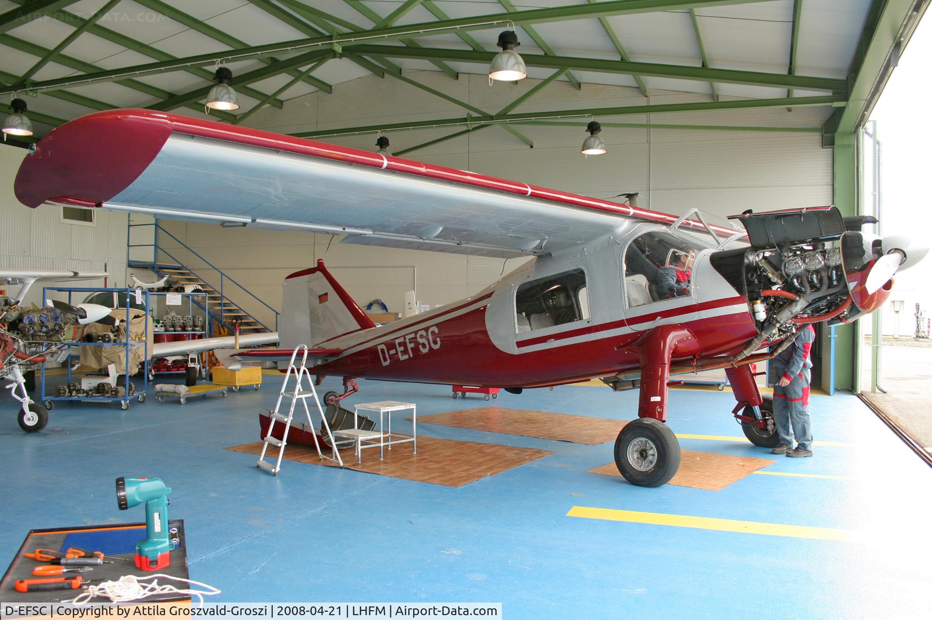 D-EFSC, 1961 Dornier Do 27A-4 C/N 2109, LHFM - Meidl Airport, Fertöszentmiklós, Hungary