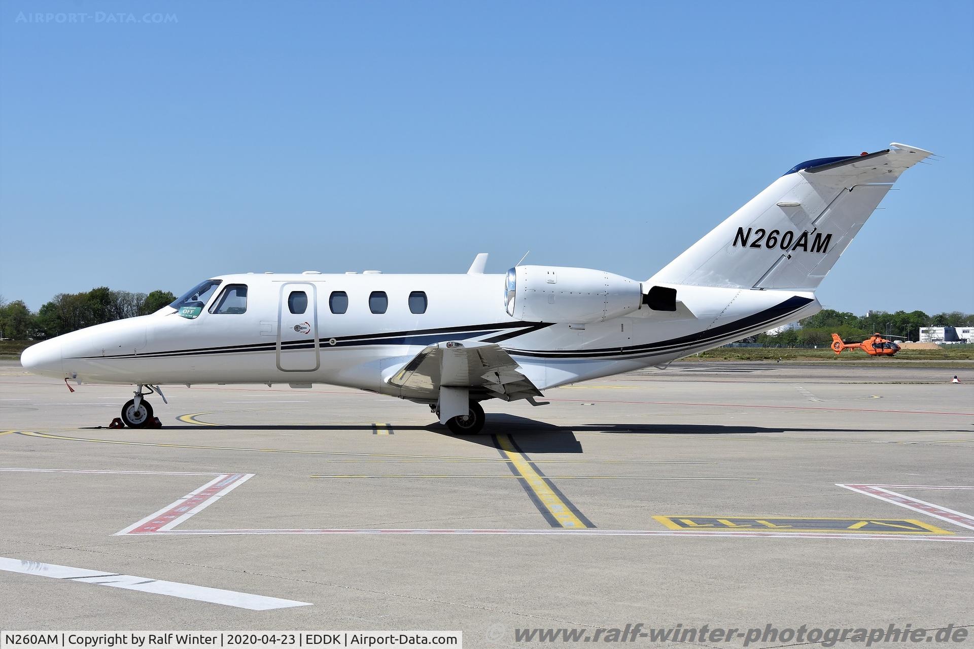N260AM, 1998 Cessna 525 CitationJet C/N 525-0260, Cessna 525 CitationJet 1 - Citation Aviation - 525-0260 - N260AM - 23.04.2020 - CGN