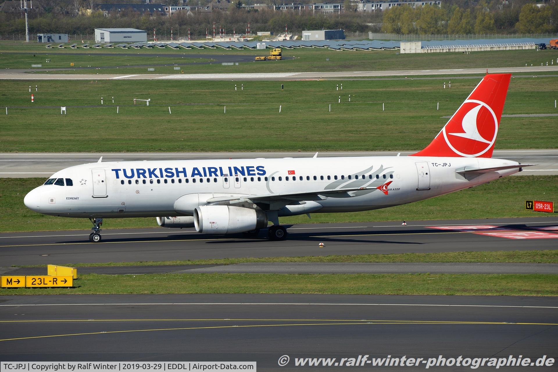TC-JPJ, 2007 Airbus A320-232 C/N 3239, Airbus A320-232 - TK THY THY Turkish Airlines 'Edremit' - 3239 - TC-JPJ - 29.03.2019 - DUS