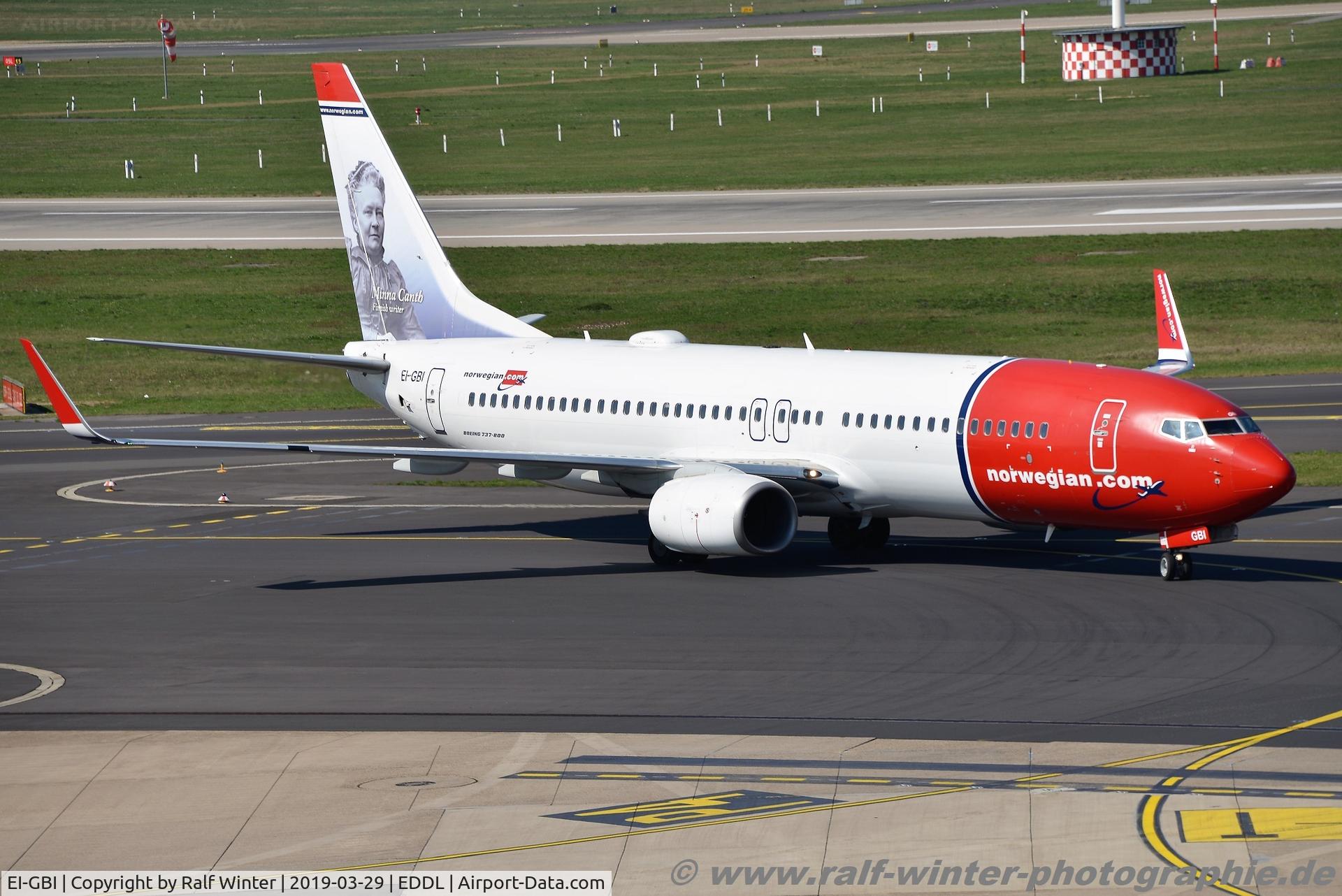 EI-GBI, 2012 Boeing 737-8JP C/N 39434, Boeing 737-8JP(W) - IBK Norwegian Air International 'Minna Canth' - 39434 - EI-GBI - 29.03.2019 - DUS