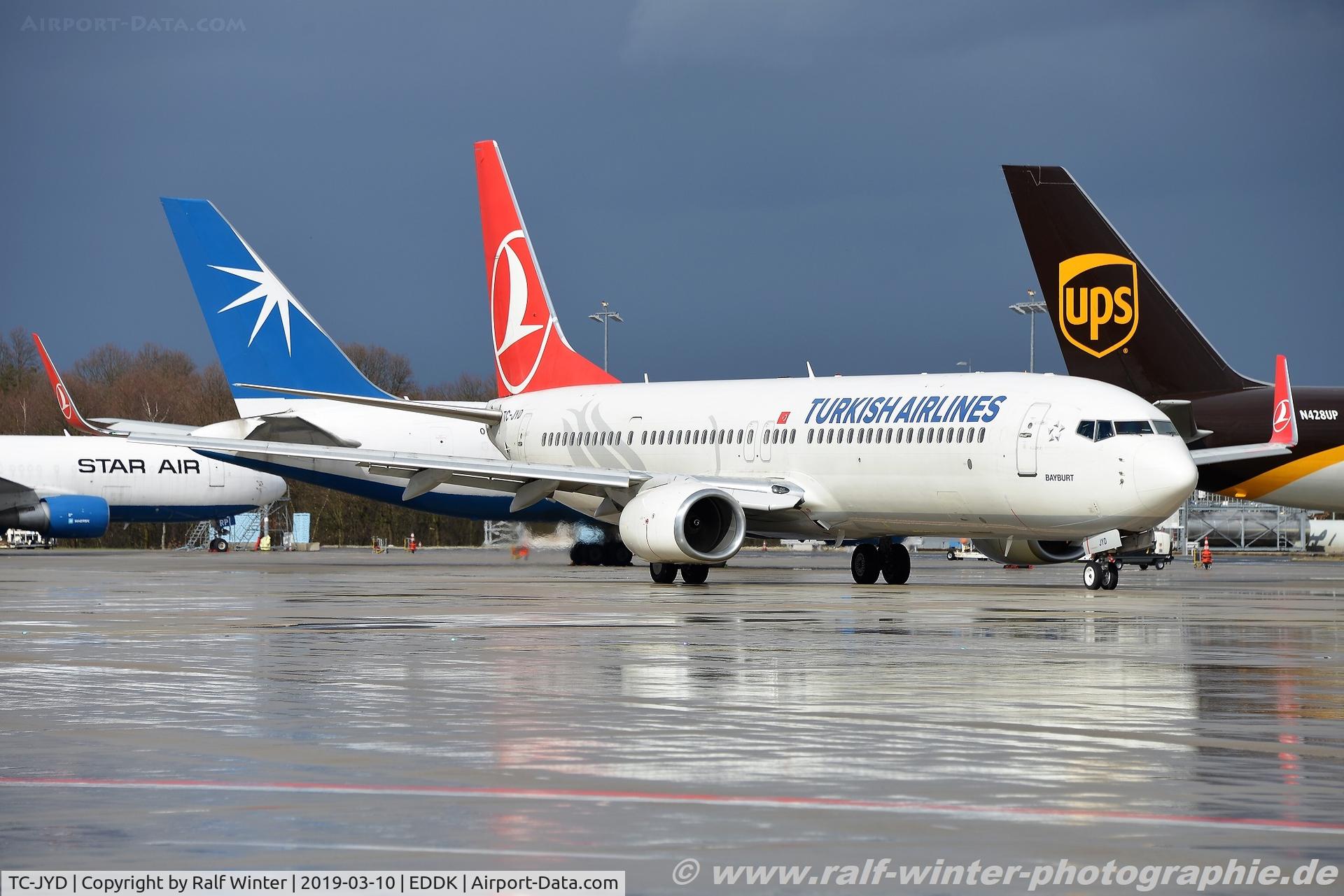 TC-JYD, 2012 Boeing 737-9F2/ER C/N 40978, Boeing 737-9F2ER(W) - TK THY Turkish Airlines 'Bayburt' - 40978 - TC-JYD - 10.03.2019 - CGN