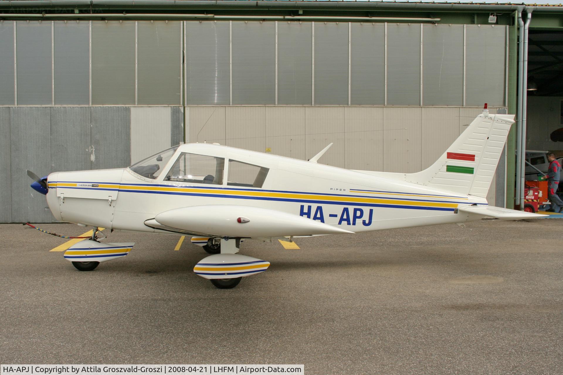 HA-APJ, 1973 Piper PA-28-140 Cherokee Cruiser F C/N 28-7325128, LHFM - Meidl Airport, Fertöszentmiklós, Hungary