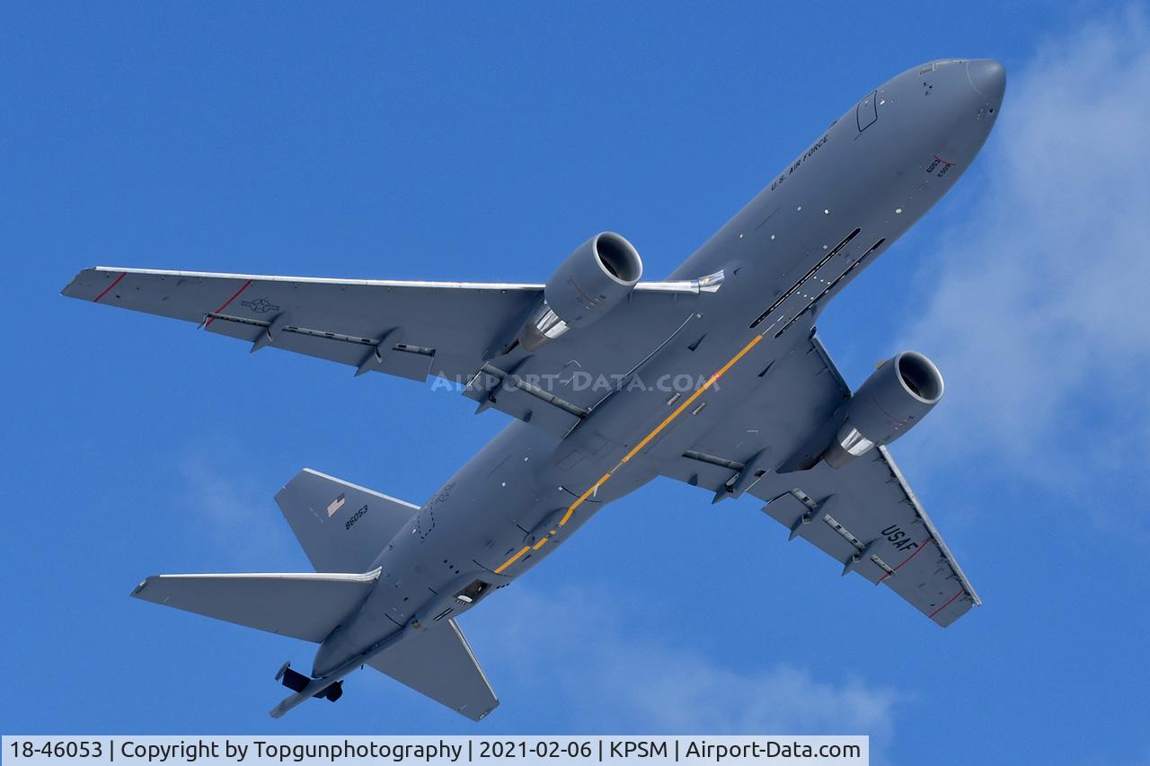 18-46053, 2020 Boeing KC-46A Pegasus C/N 41873, PACK82 departing RW16