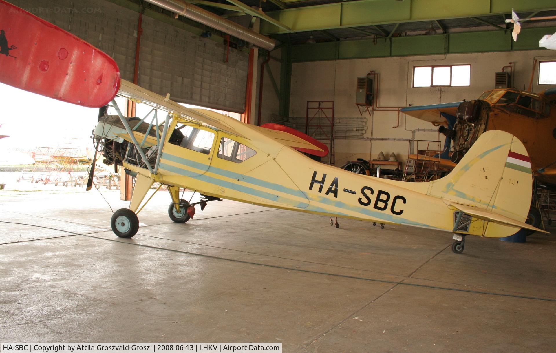 HA-SBC, 1967 PZL-Okecie PZL-101A Gawron C/N 107201, LHKV - Kaposújlak Airport, Hungary
