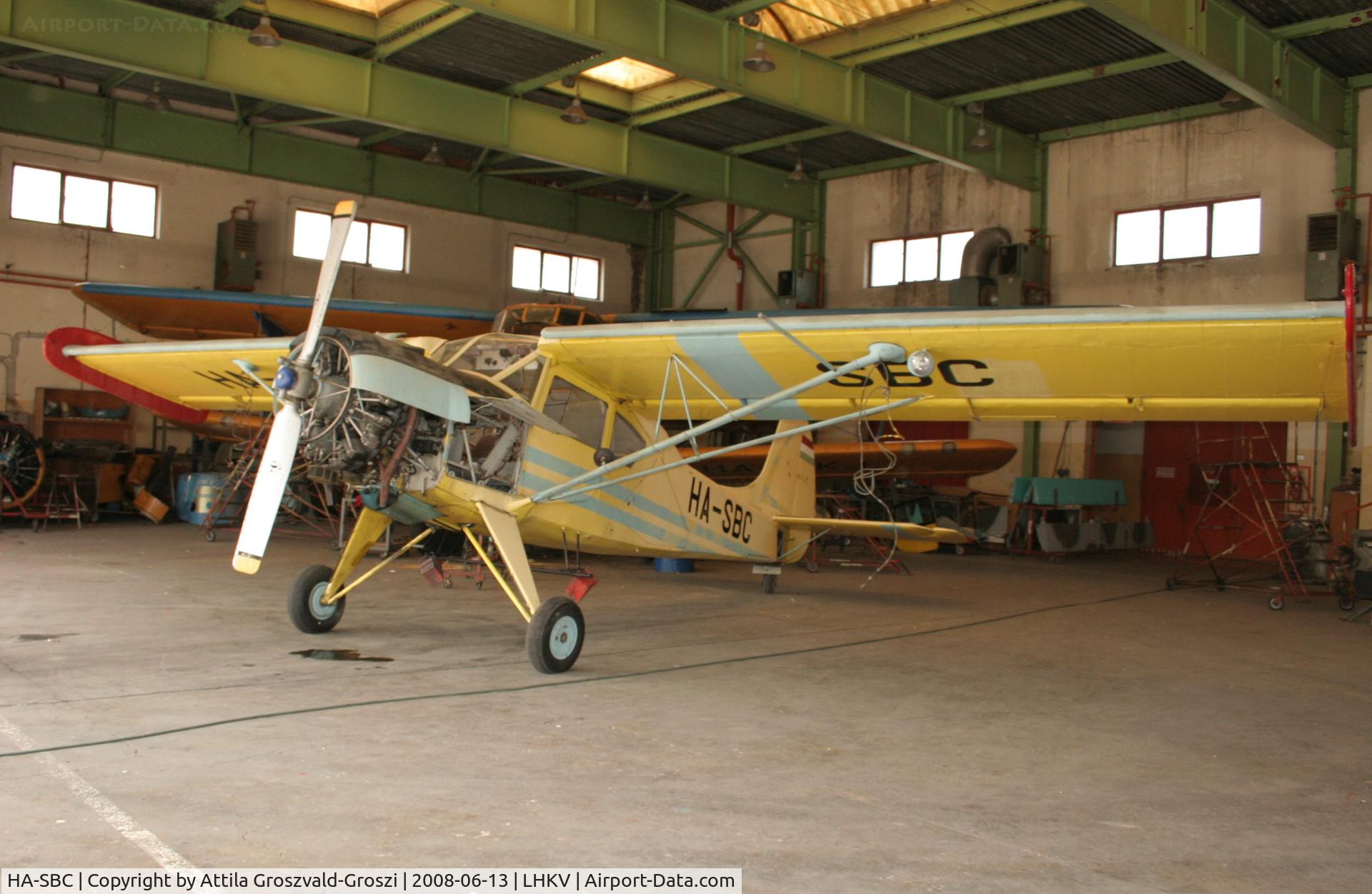 HA-SBC, 1967 PZL-Okecie PZL-101A Gawron C/N 107201, LHKV - Kaposújlak Airport, Hungary