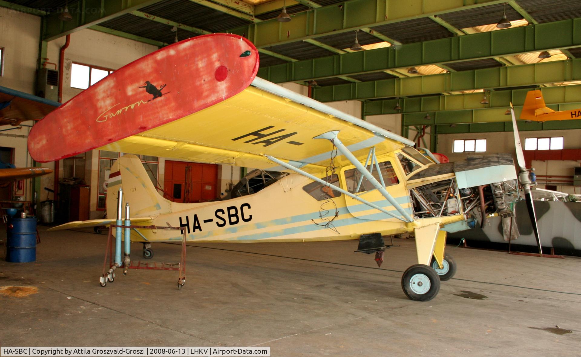 HA-SBC, 1967 PZL-Okecie PZL-101A Gawron C/N 107201, LHKV - Kaposújlak Airport, Hungary