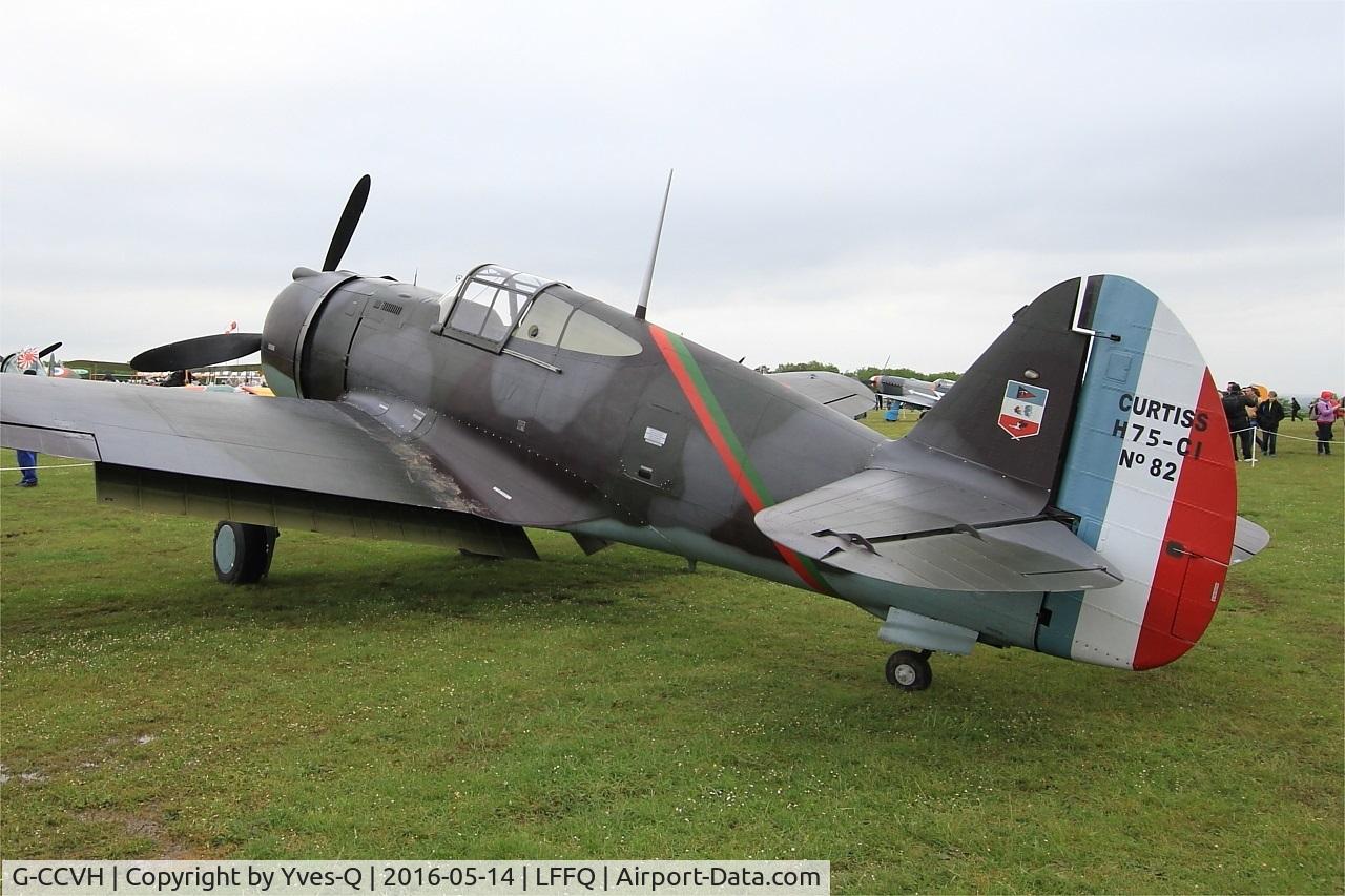 G-CCVH, 1939 Curtiss H-75A-1 C/N 12881, Curtiss H-75A-1, Static display, La Ferté-Alais airfield (LFFQ) Airshow 2016