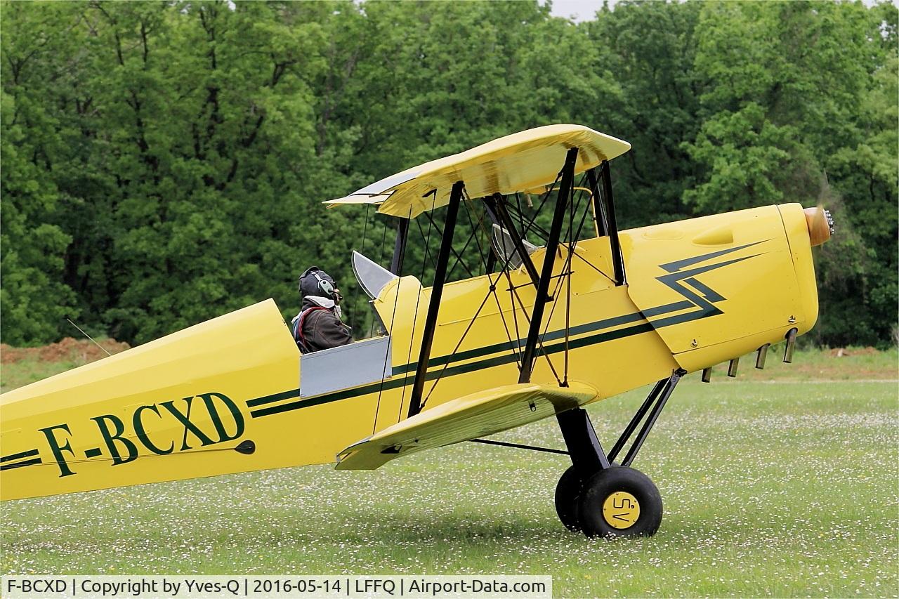 F-BCXD, 1946 Stampe and Vertongen SV-4A C/N 438, Stampe-Vertongen SV-4A, Taxiing, La Ferté-Alais Airfield (LFFQ) Air show 2016